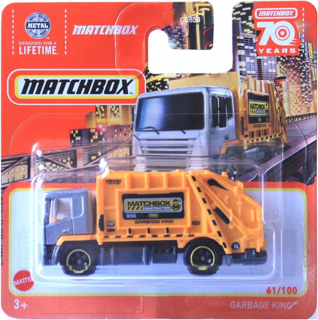 Matchbox Garbage King (Orange) – 70 Years of Real-World Play