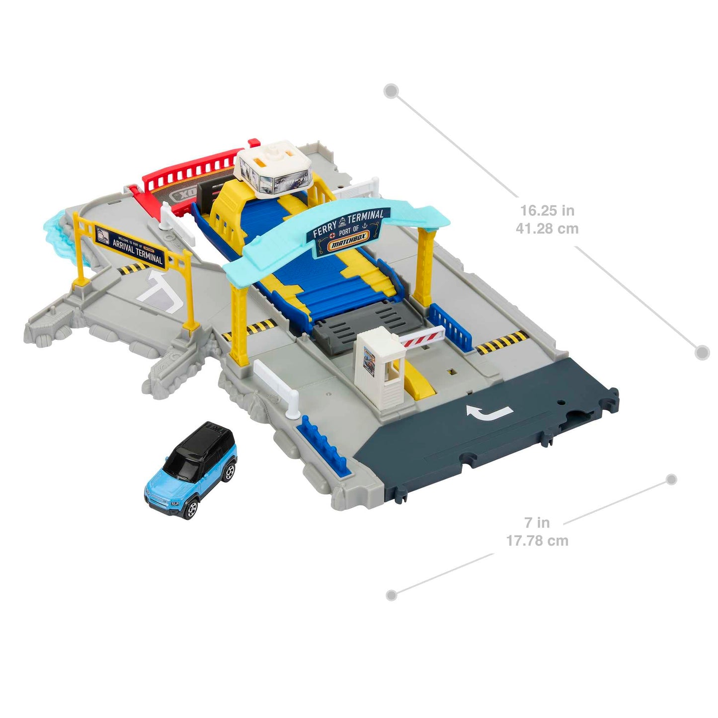 Matchbox HMH29 Ferry Port Set with Detachable Wheeled Ferry | Action Drivers Playset