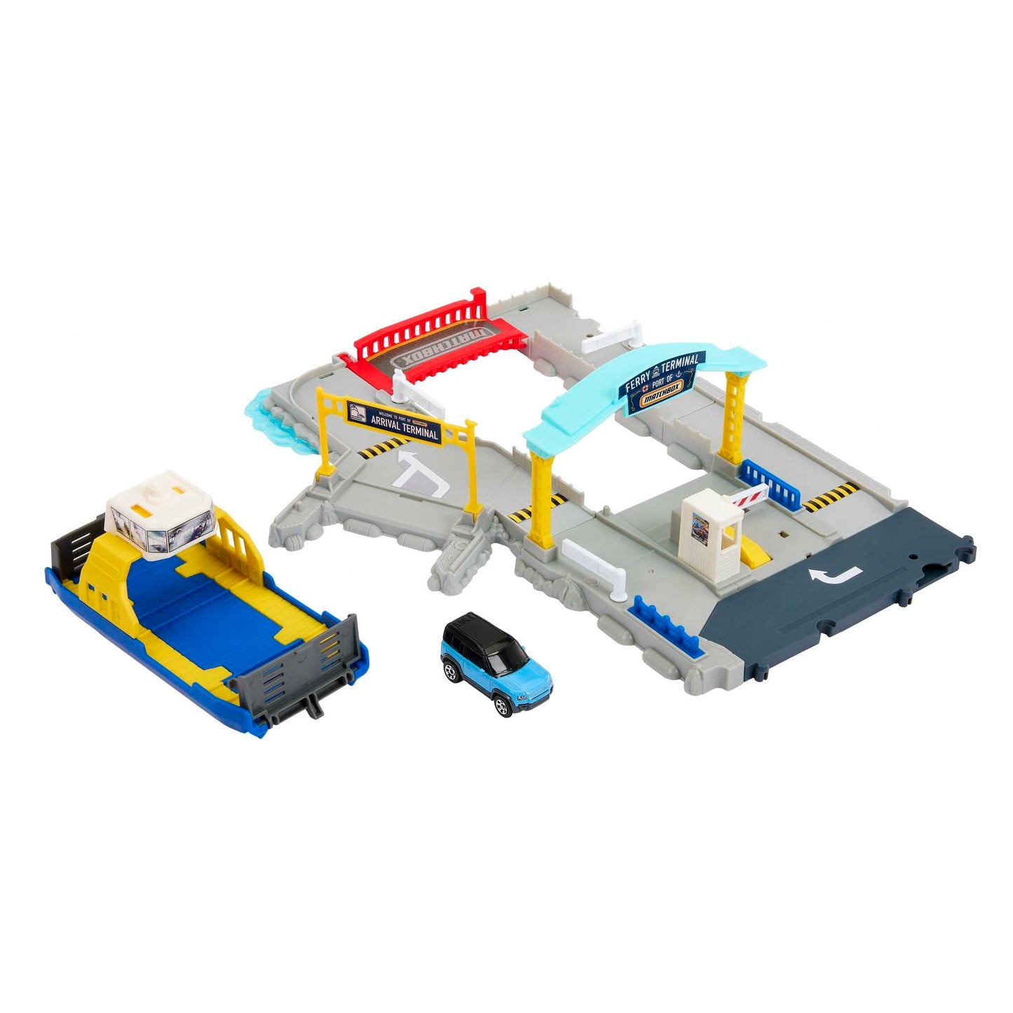 Matchbox HMH29 Ferry Port Set with Detachable Wheeled Ferry | Action Drivers Playset
