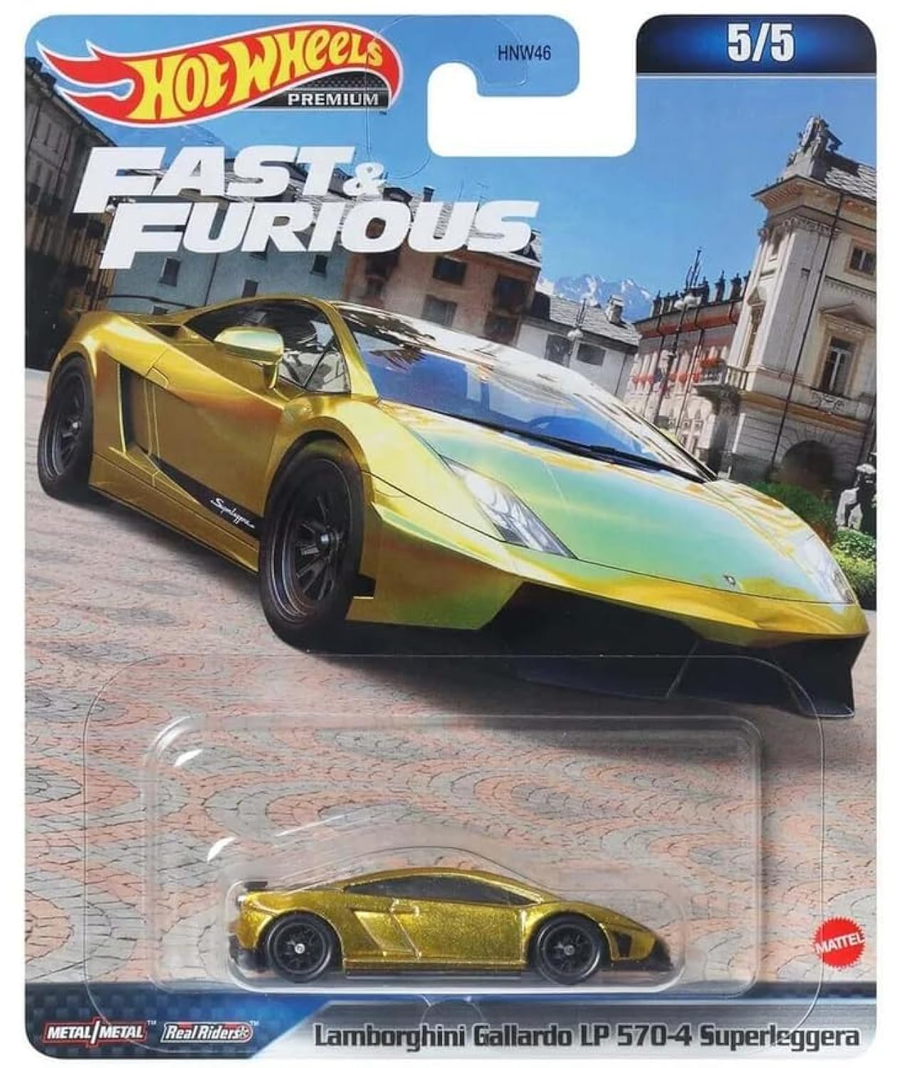 Matchbox Hot Wheels Premium: Fast and Furious Lamborghini Gallardo LP 570-4 Superleggera Gold
