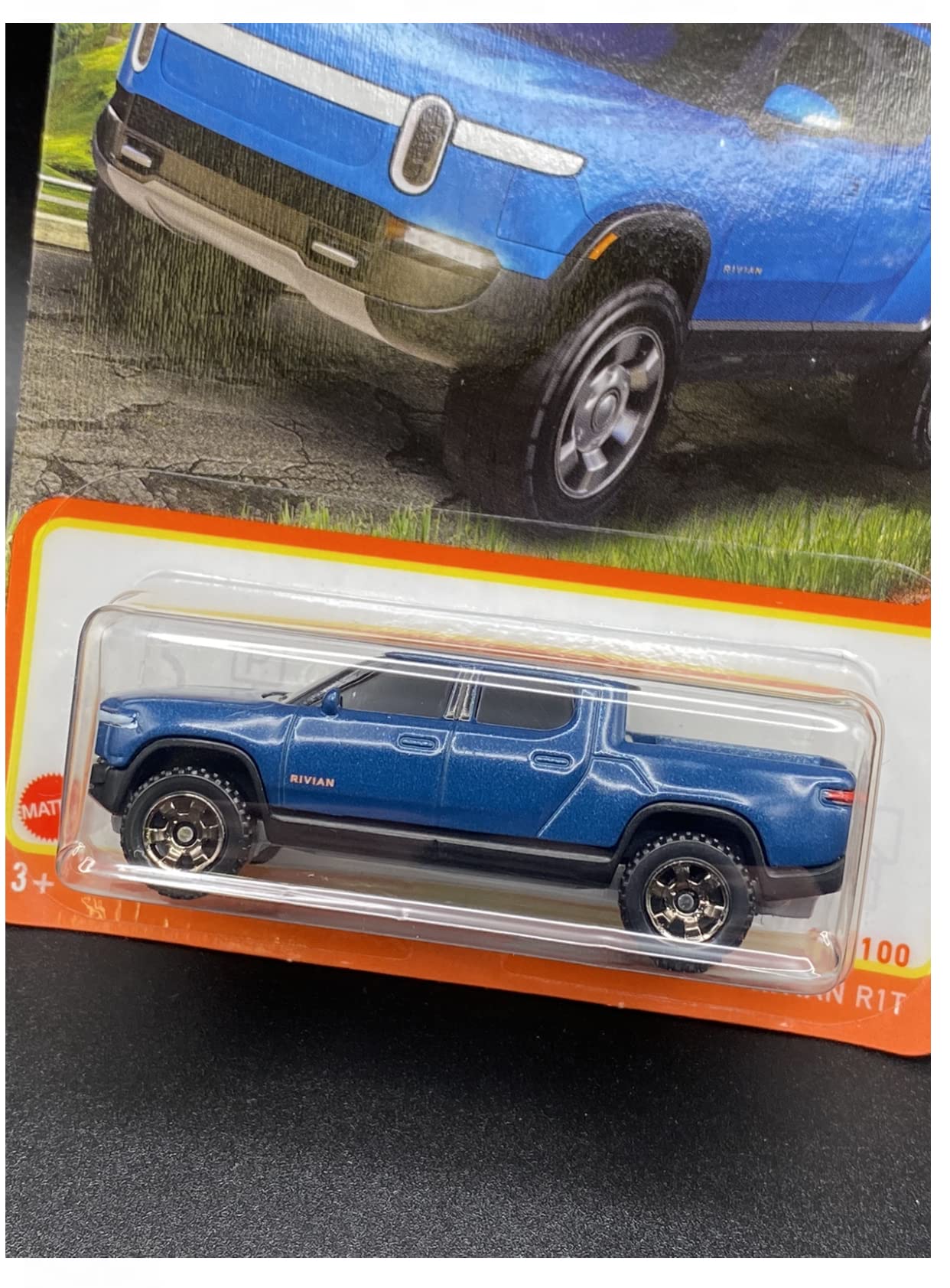 Matchbox Rivian R1T 2022 Collector Die-Cast Truck – Blue (38/100)