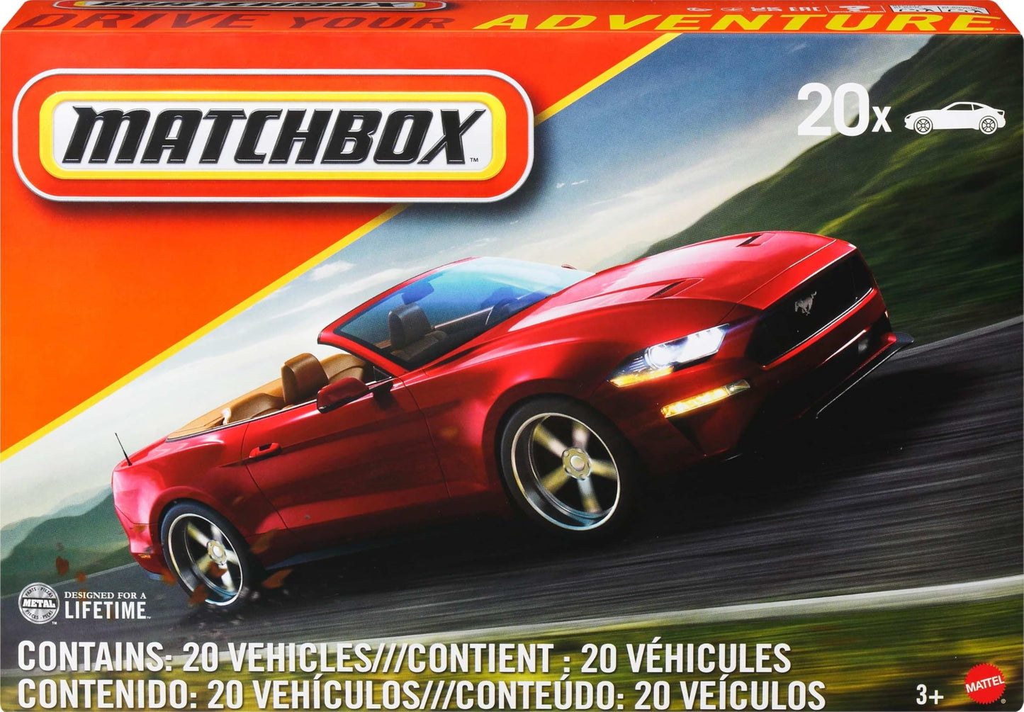 Matchbox 1:64 Scale Cars & Trucks – 20-Piece Set for Kids & Collectors
