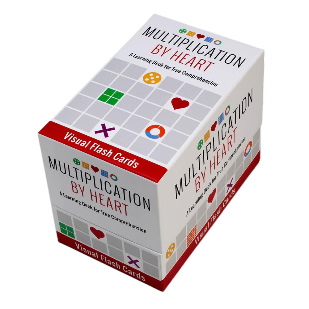 Math for Love Multiplication by Heart Visual Flash Cards — Master Multiplication in Five Minutes a Day