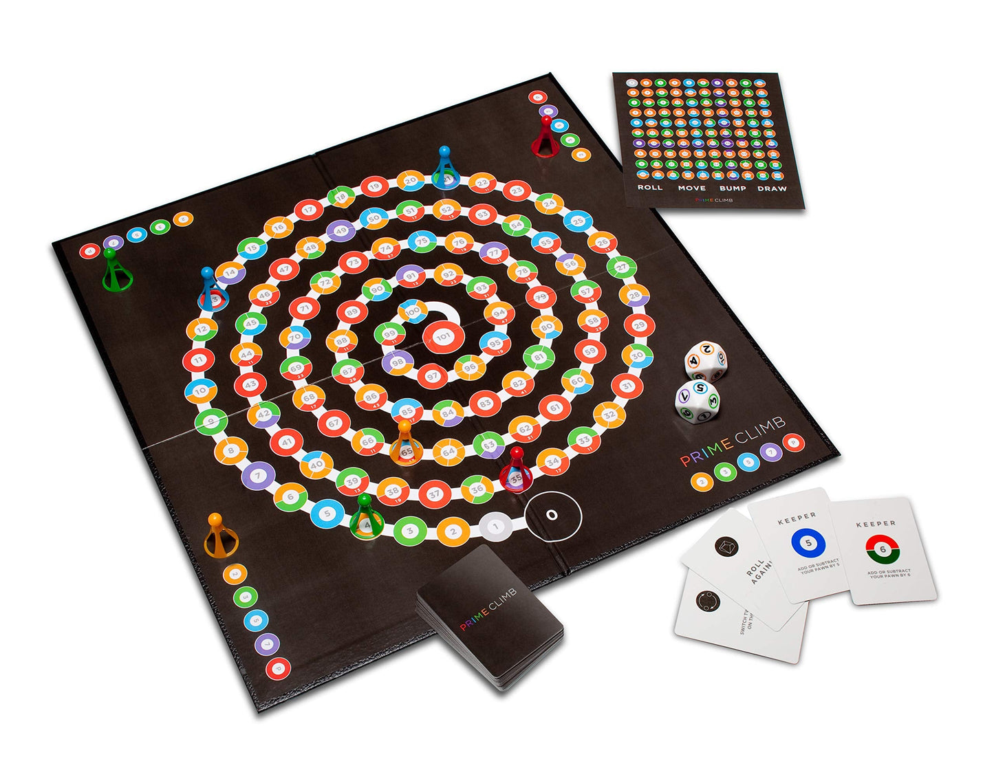 Math for Love Prime Climb – Prime Number Strategy Game for 2-4 Players