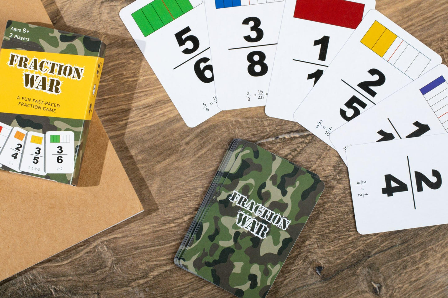 Math Magic Fraction War: Fun Card Game to Learn, Compare & Simplify Fractions for 2nd to 5th Grade | Standard Edition