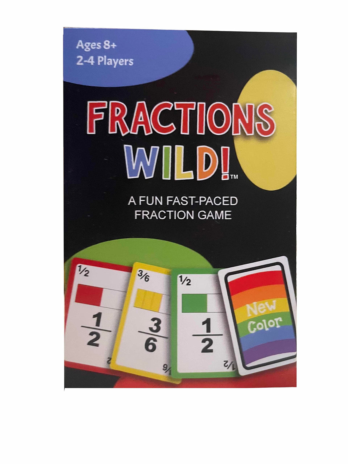 Fractions Wild by Math Magic – First to Discard All Cards by Matching Fractions or Colors | Easy to Learn Math Card Game for Grades 3–6