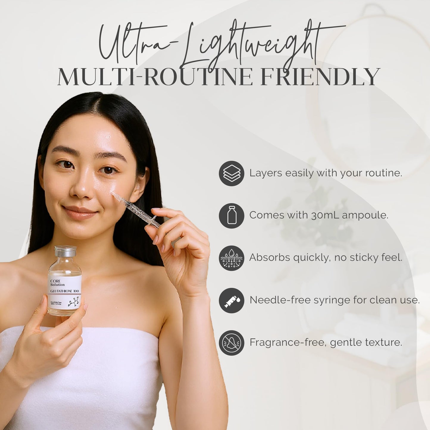 FEEL MATRIGEN Glutathione 100 Ampoule – Fragrance-Free Brightening Serum