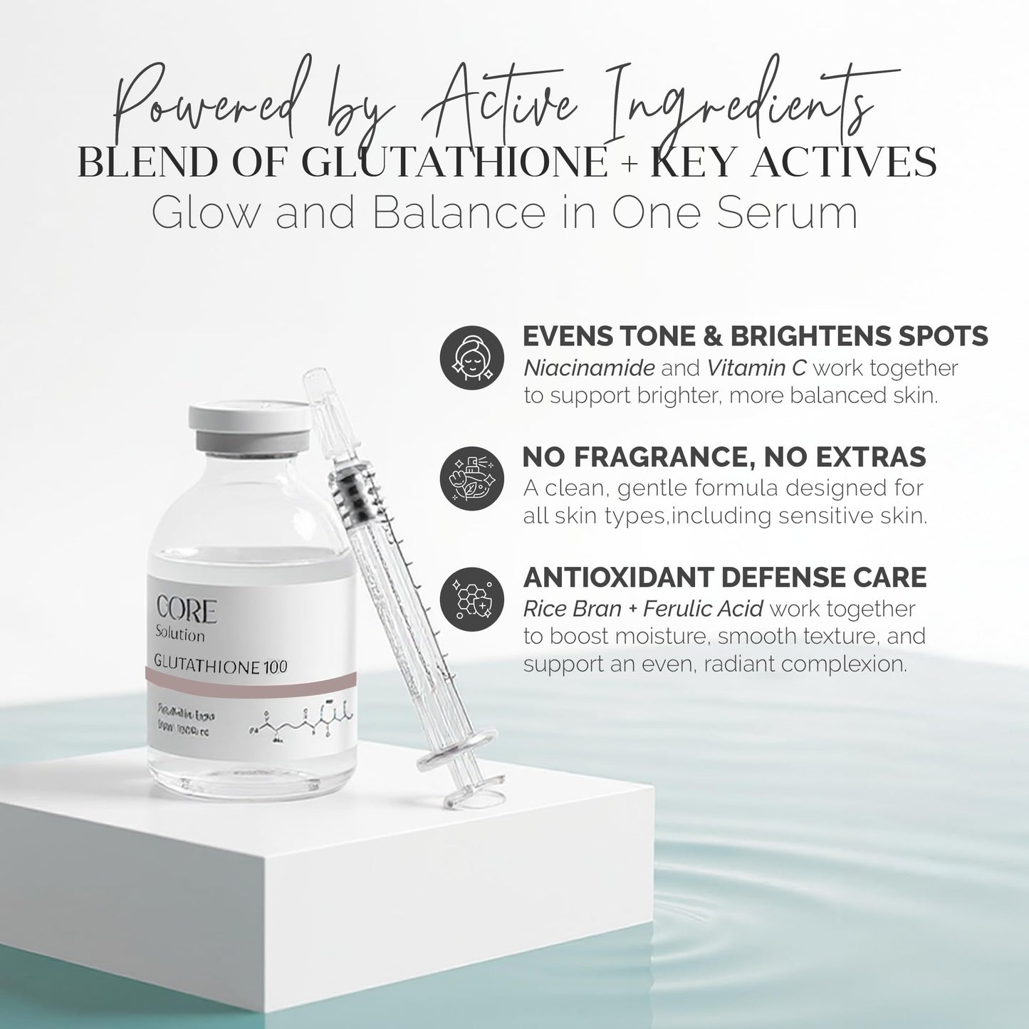 FEEL MATRIGEN Glutathione 100 Ampoule – Fragrance-Free Brightening Serum