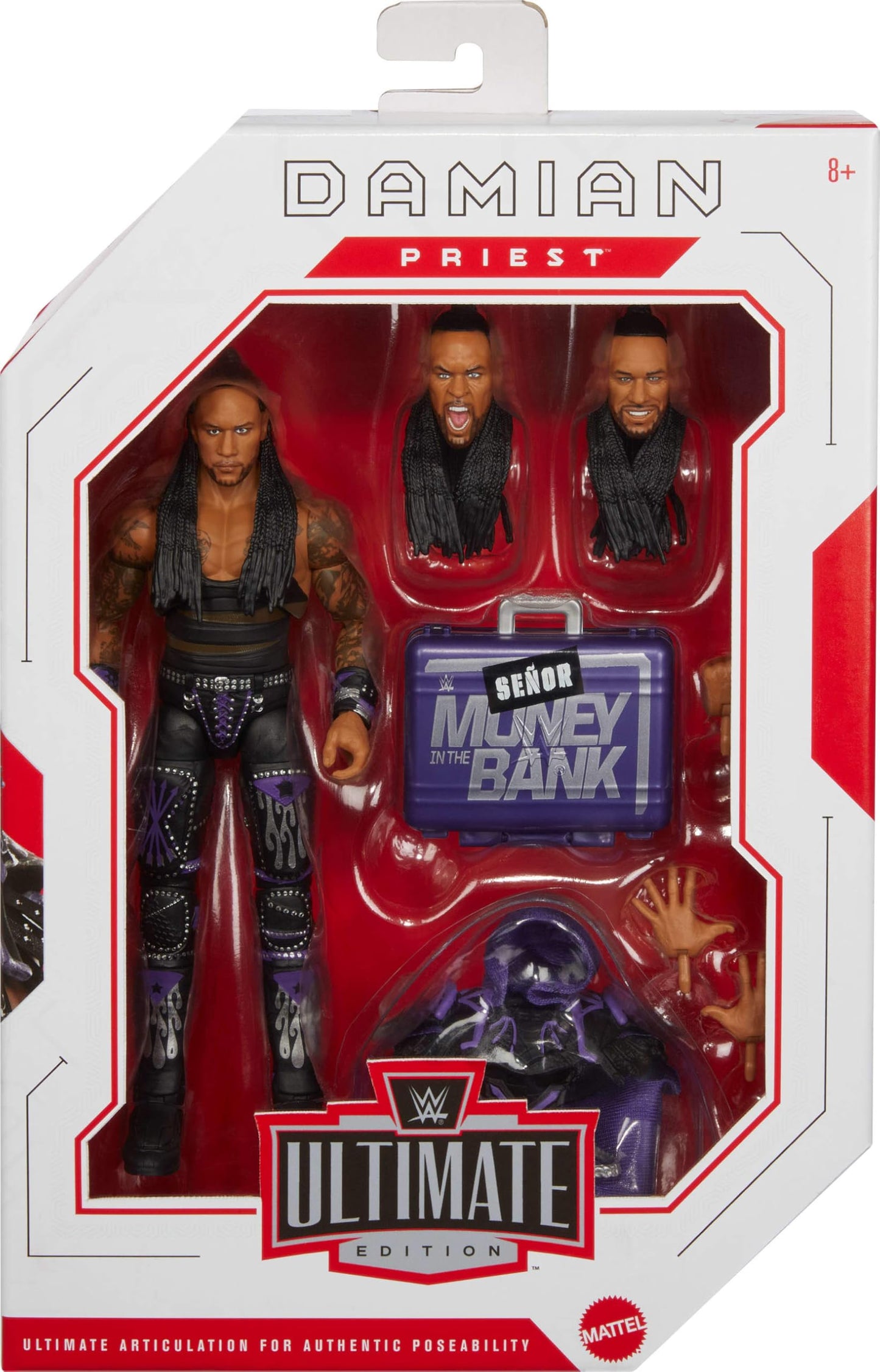 Mattel WWE Ultimate Edition Damian Priest Figure – 6-Inch, 30+ Articulation