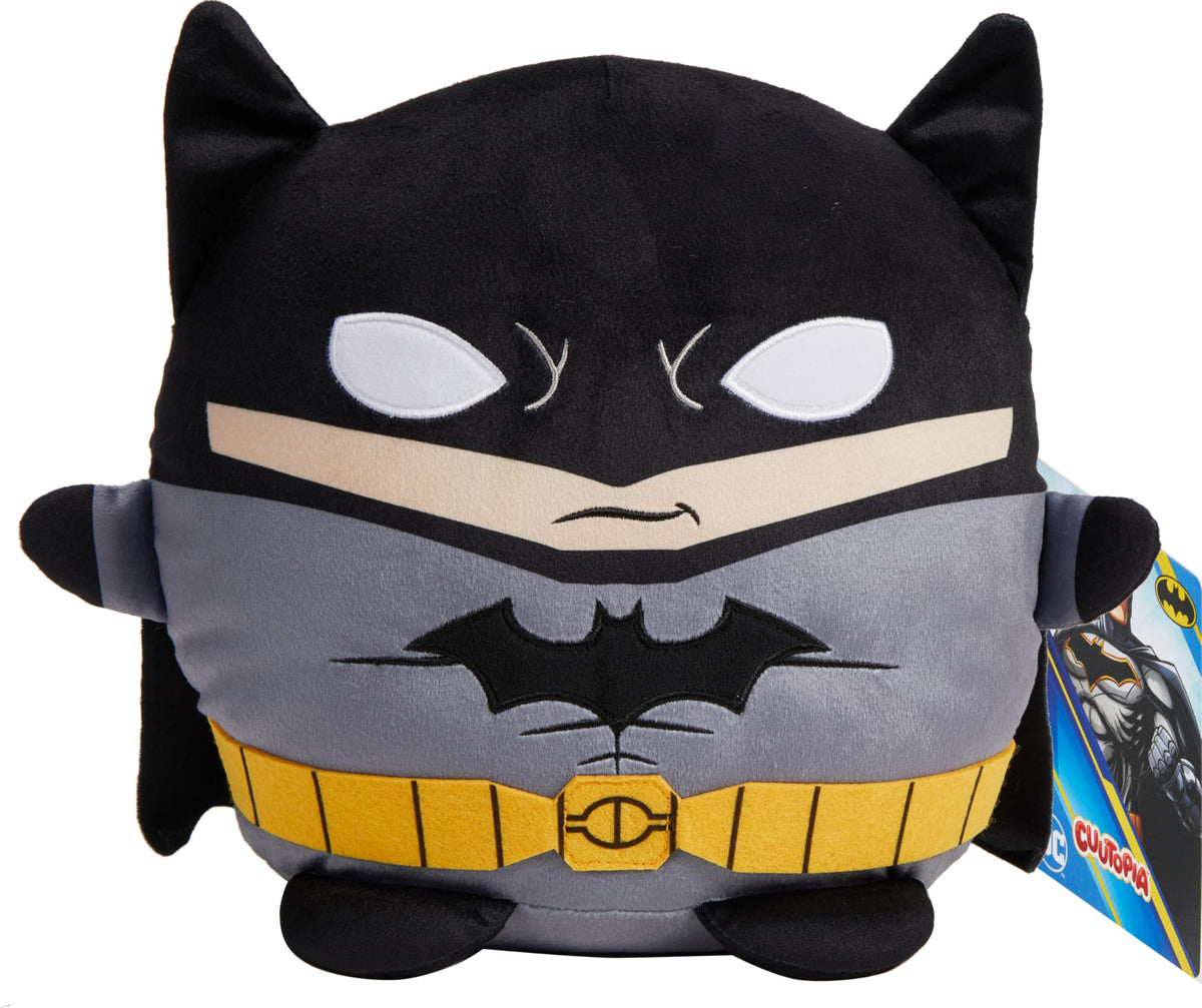 Mattel DC Cuutopia Batman Plush Toy – 10-Inch Soft Hero Pillow