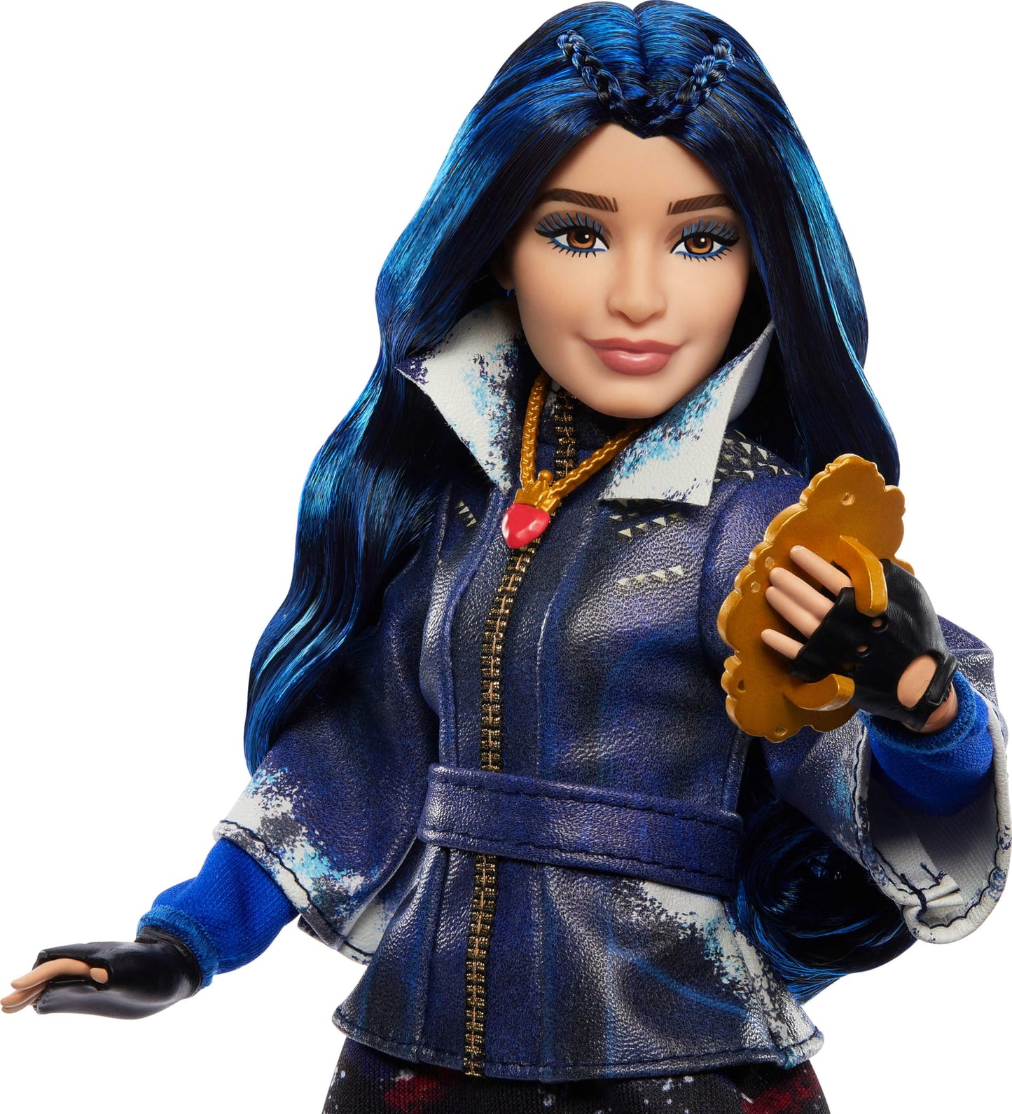 Mattel Descendants Evie Isle of the Lost 10th Anniversary Fashion Doll – Removable Outfit & Magic Mirror