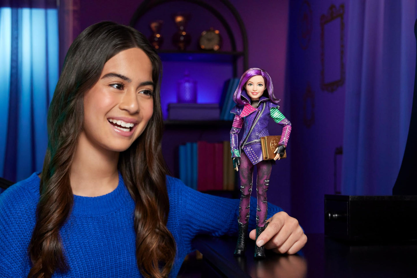 Mattel Descendants Mal Isle of the Lost Tenth Anniversary Fashion Doll – Removable Outfit & Spell Book