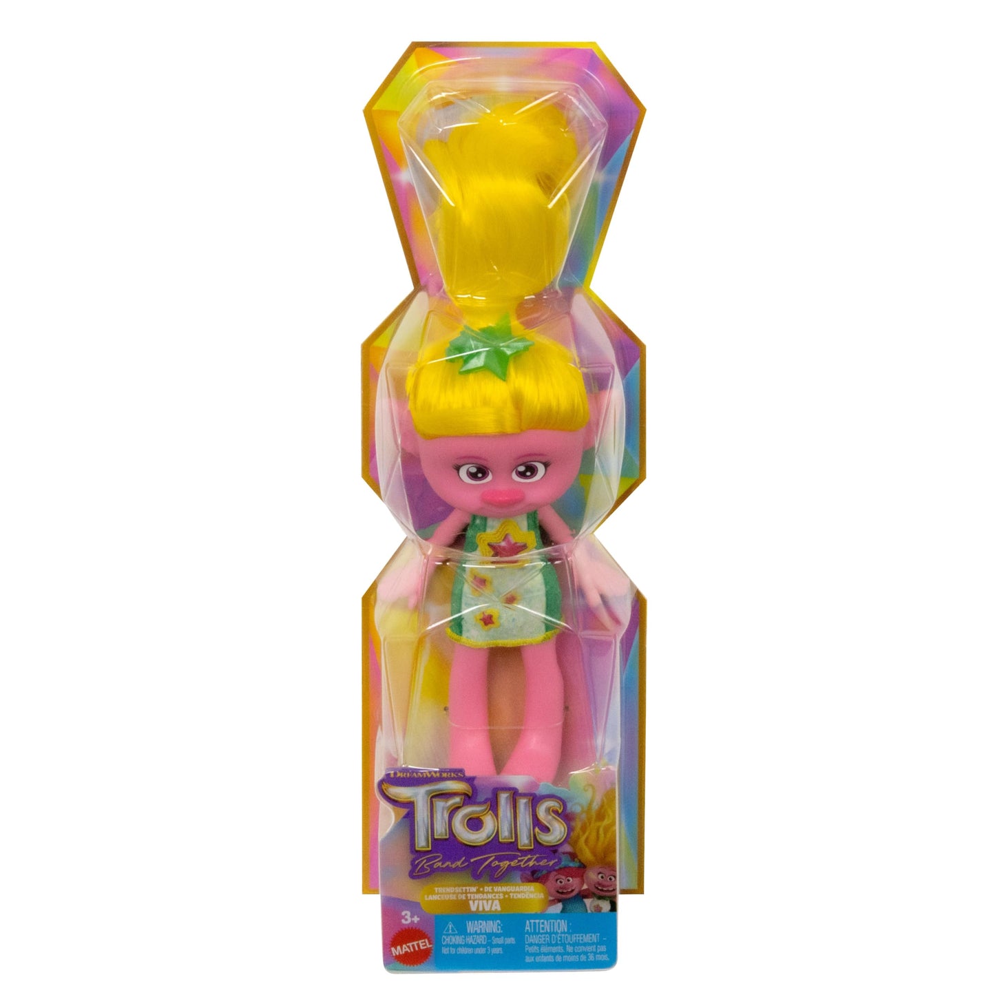 Mattel DreamWorks Trolls Band Together Trendsettin' Viva Fashion Doll – Vibrant Hair & Removable Fashions