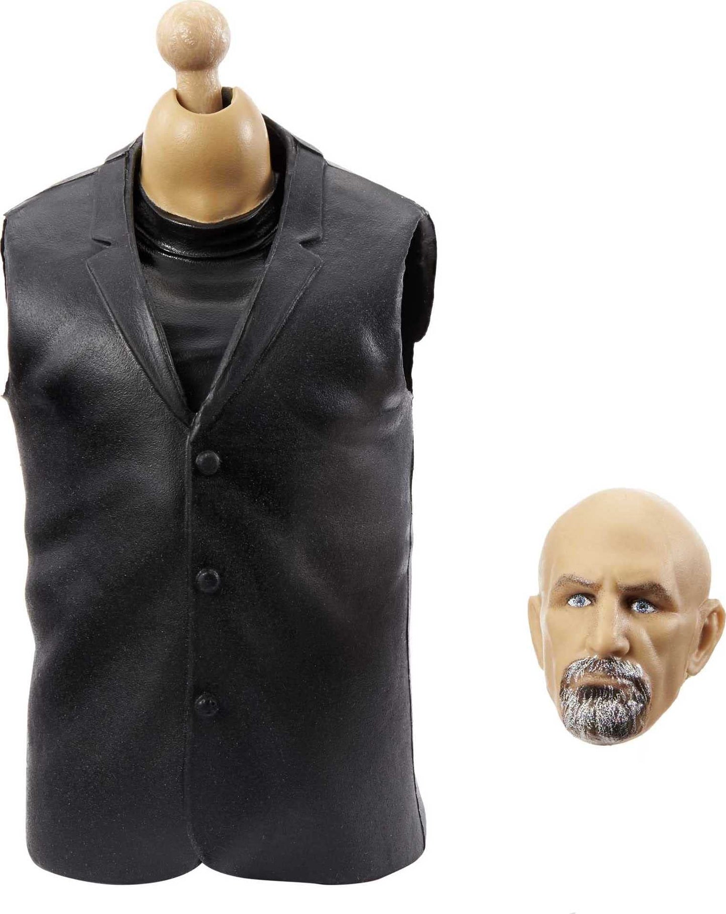 Mattel WWE WrestleMania 37 Edge Elite Action Figure — 6-Inch with Entrance Vest, Bat, and Build-A-Figure Paul Ellering & Rocco Pieces