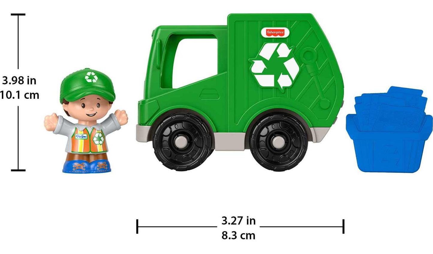 Fisher-Price Little People Recycle Truck | Mattel Push-Along Toy for Toddlers 1–5