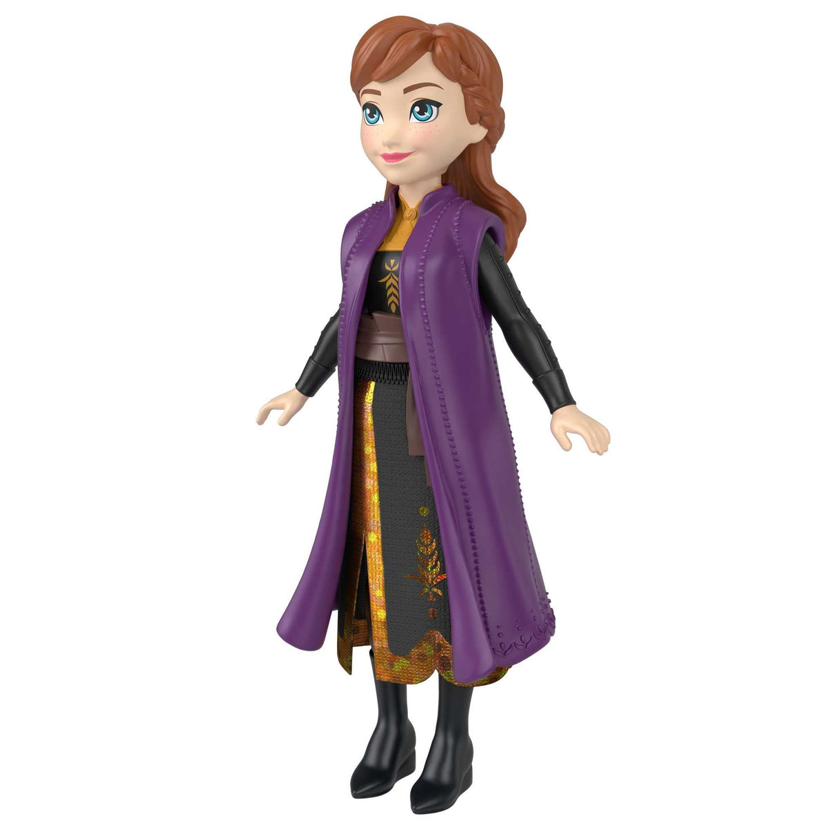 Mattel Frozen Anna Small Doll - Articulated, Removable Skirt & Cape