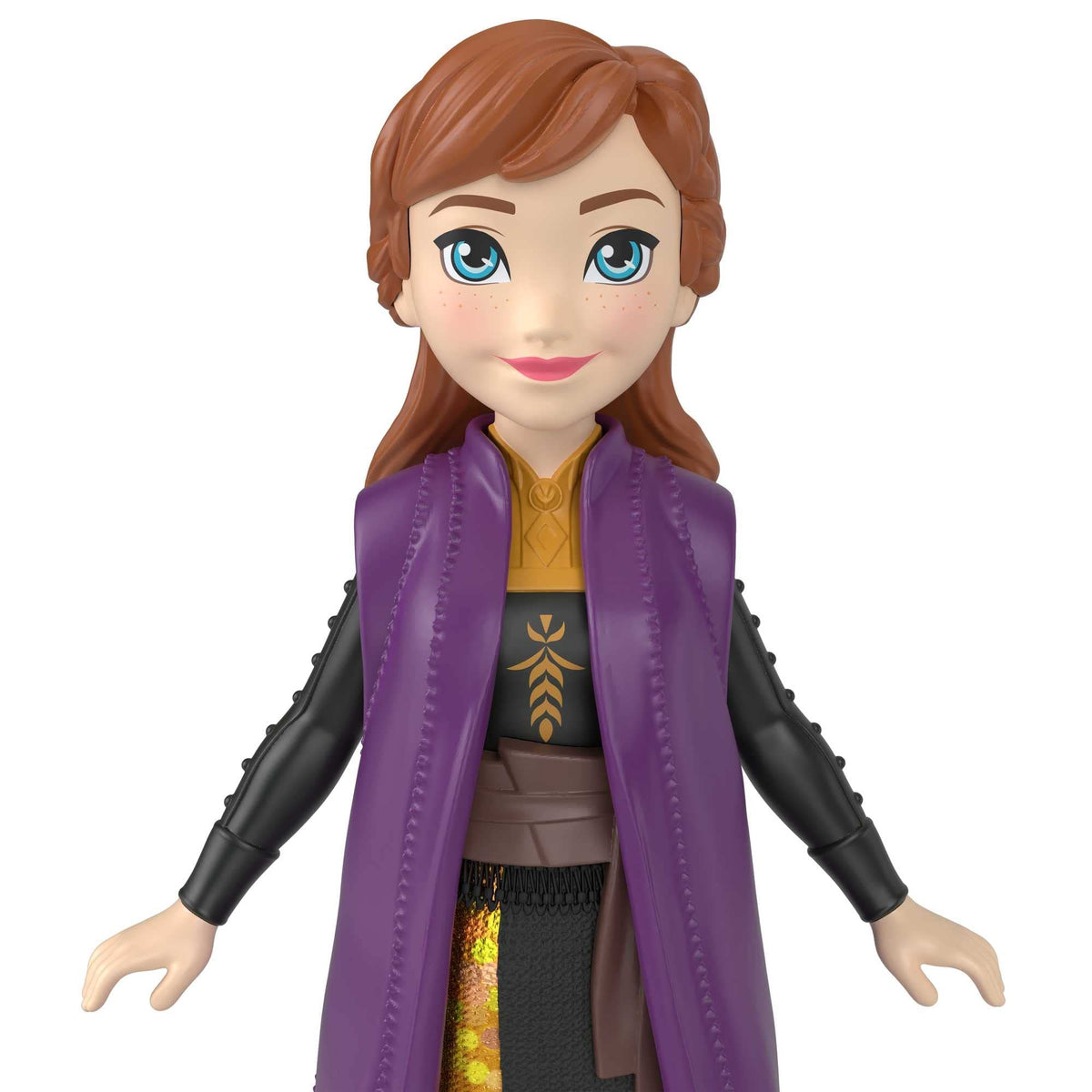 Mattel Frozen Anna Small Doll - Articulated, Removable Skirt & Cape