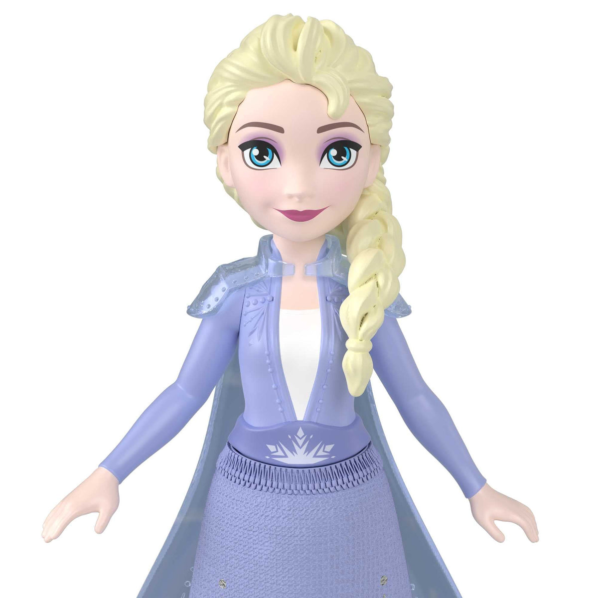 Mattel Frozen Elsa Small Doll – Movable Joints, Removable Skirt, Soft Cape