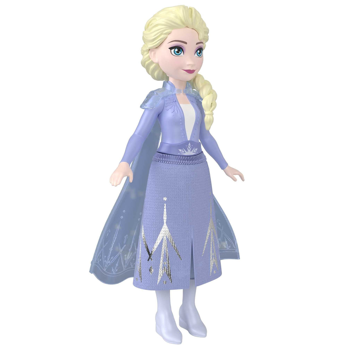 Mattel Frozen Elsa Small Doll – Movable Joints, Removable Skirt, Soft Cape