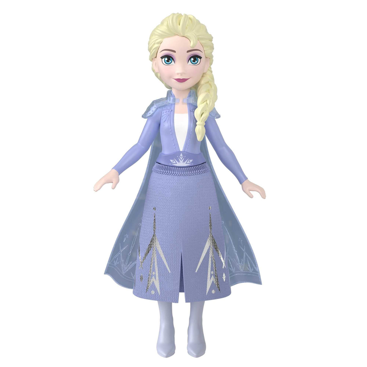 Mattel Frozen Elsa Small Doll – Movable Joints, Removable Skirt, Soft Cape