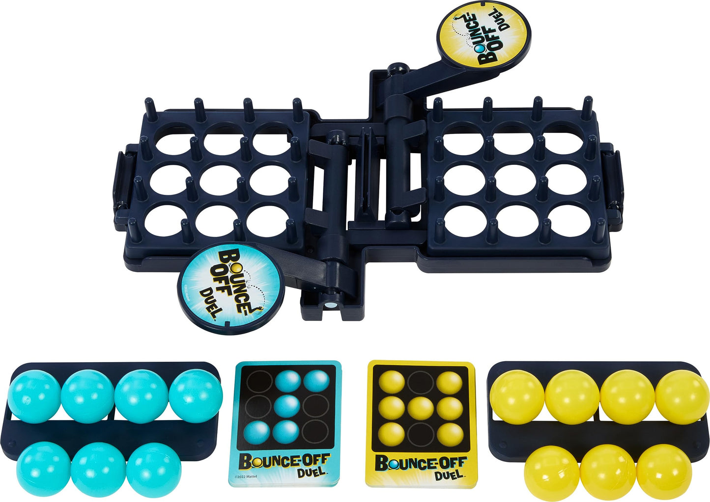Mattel Games Bounce-Off Duel 2-Player Game – Fast-Paced Ball-Bouncing Challenge
