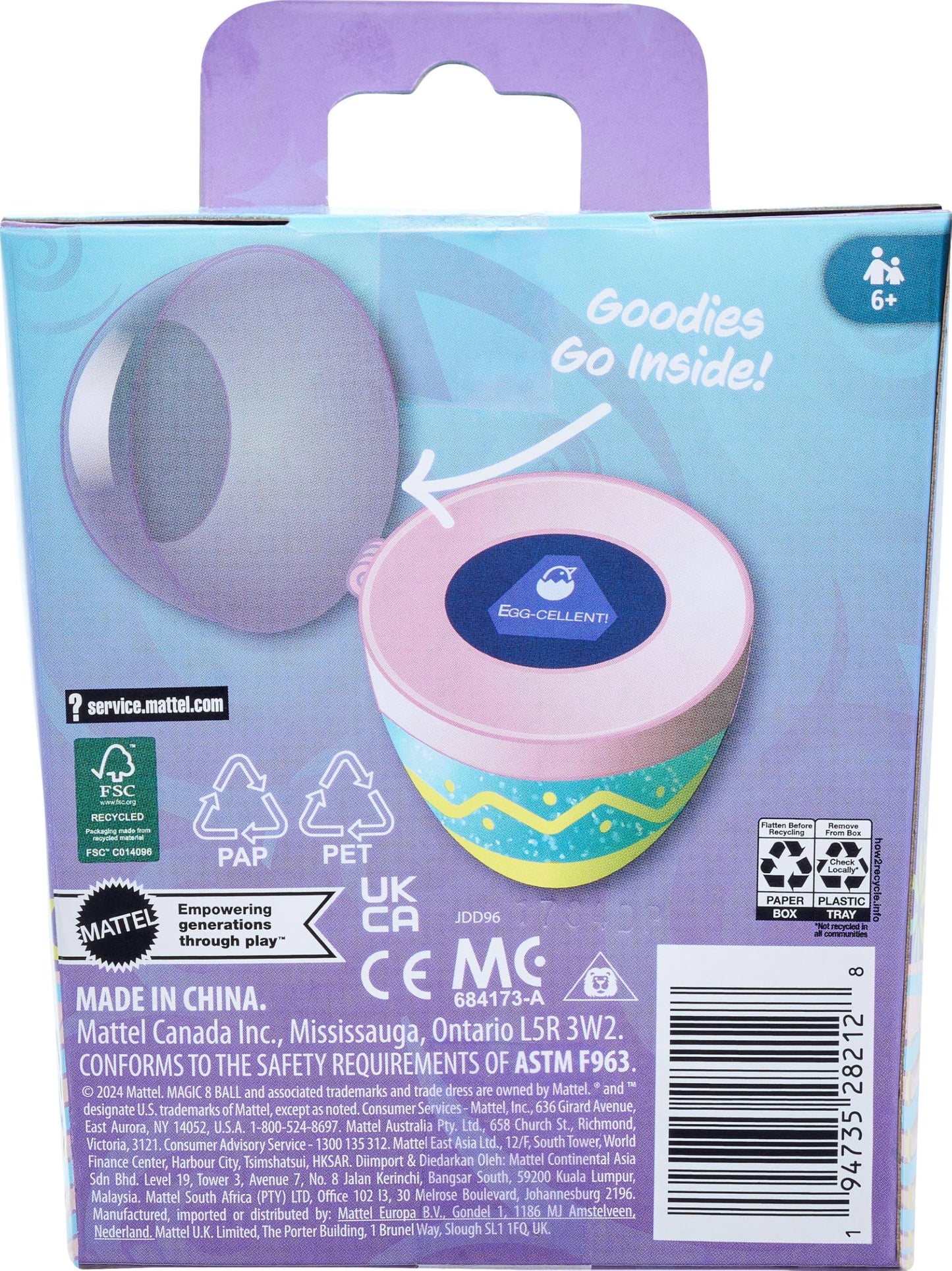 Mattel Games Easter Magic 8 Ball — Fortune-Telling Easter Egg Toy for Kids & Families
