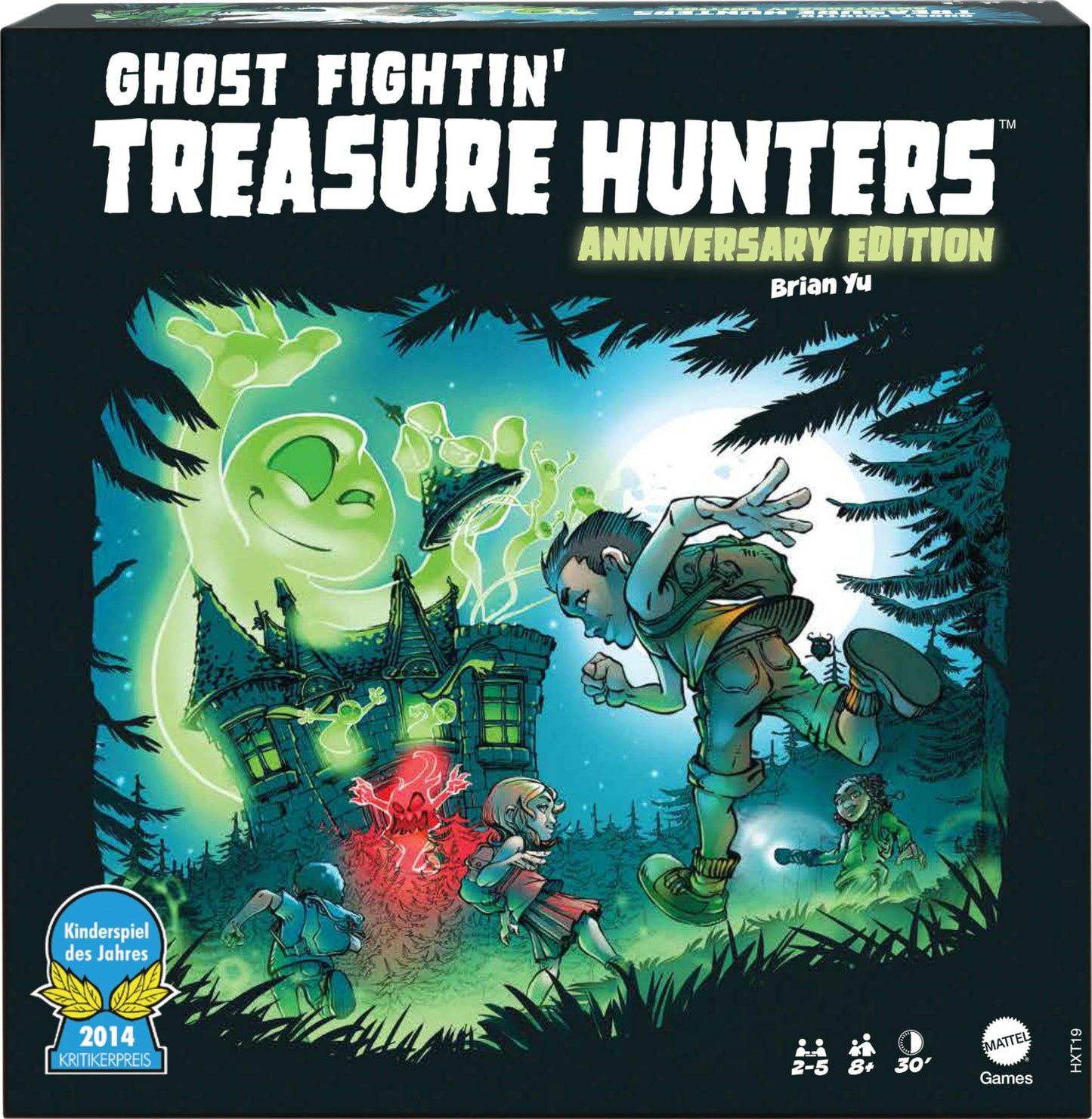 Mattel Games Ghost Fightin’ Treasure Hunters Anniversary Edition – Cooperative & Head Haunter Family Board Game (2-5 Players)
