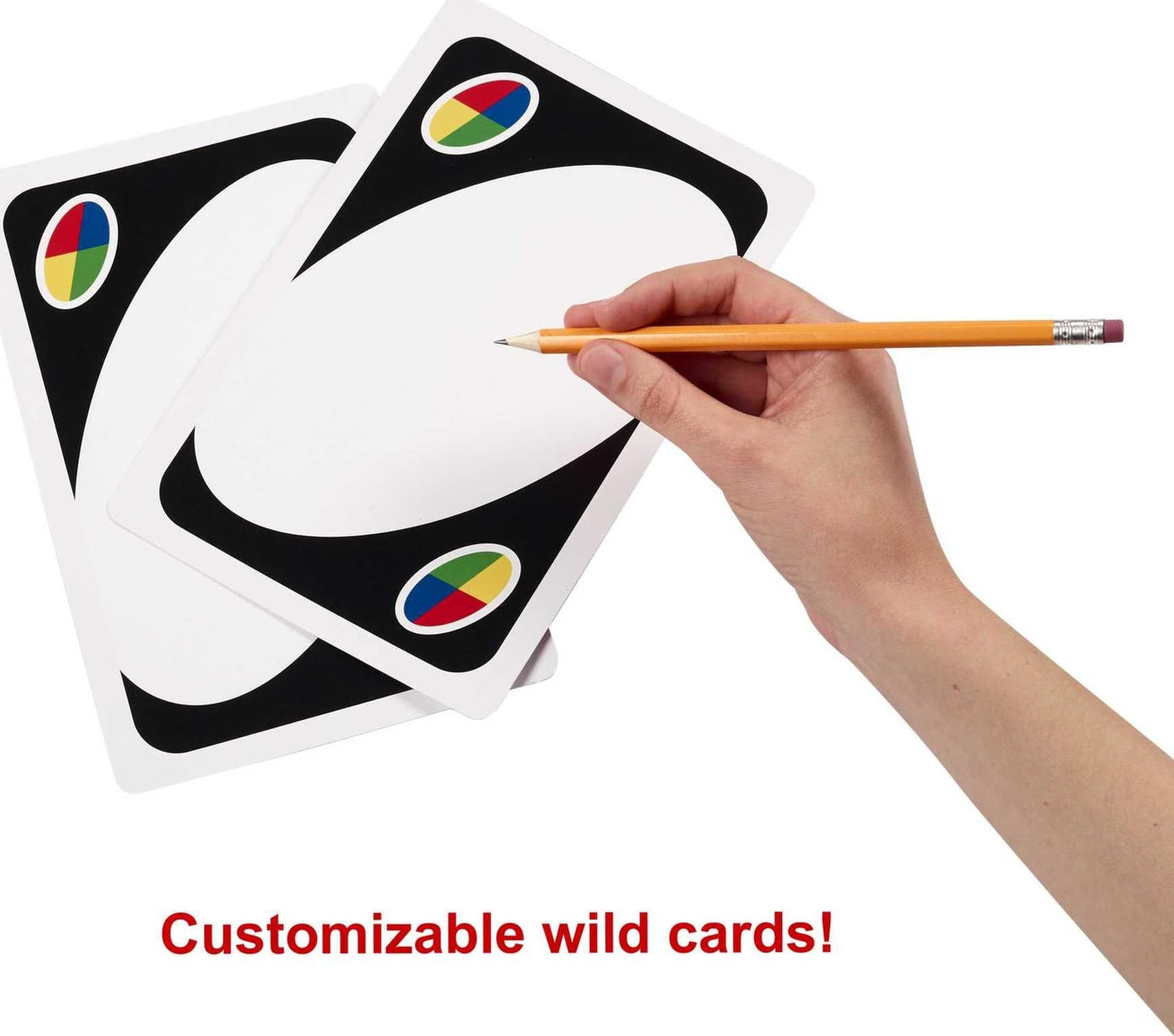 Mattel Games Giant UNO Card Game – Color-Blind Accessible, Customizable Large Deck for 2-10 Players