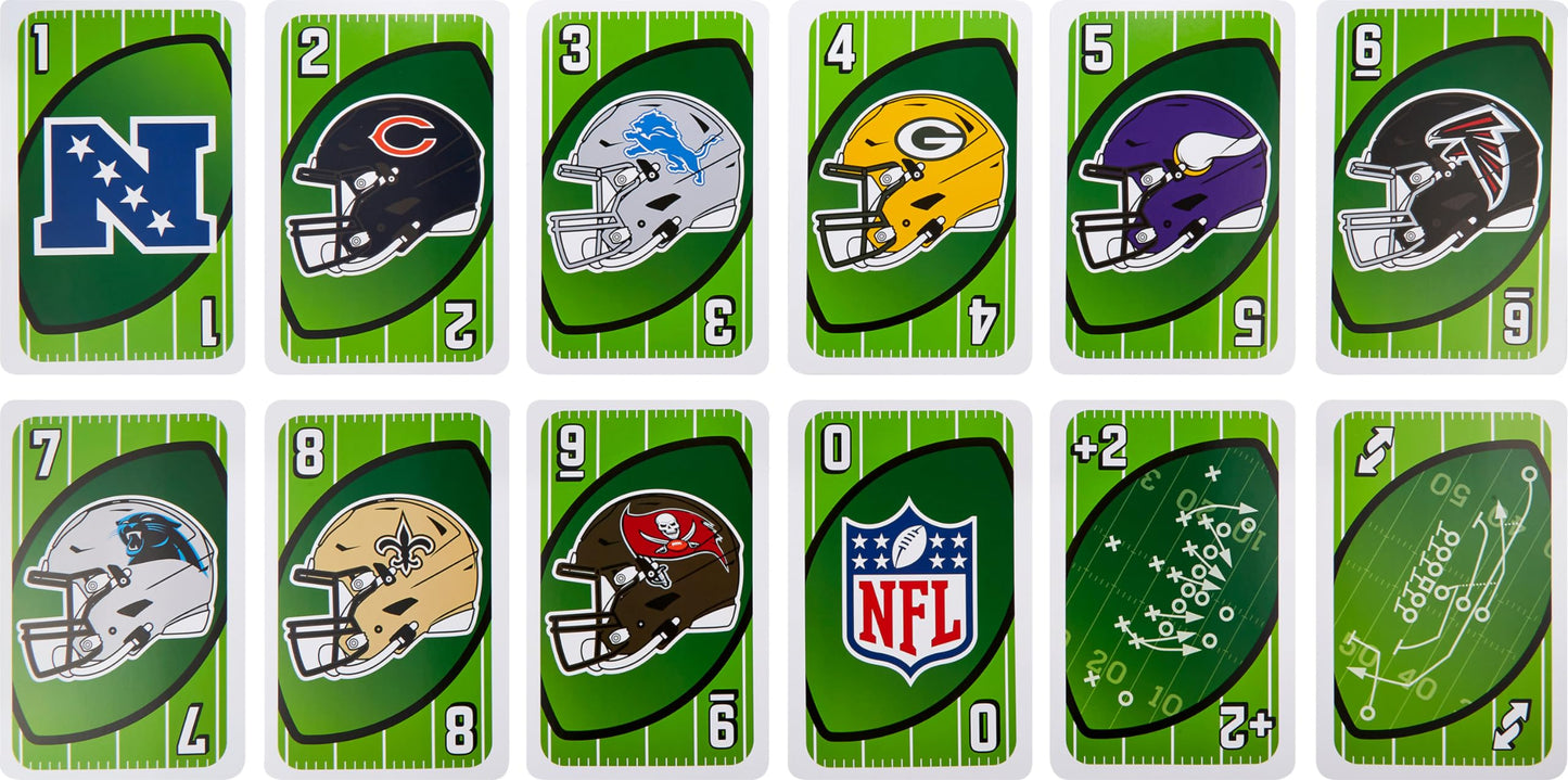 Mattel Games Giant UNO NFL Game with Oversized Cards – Family Fun for 2-10 Players