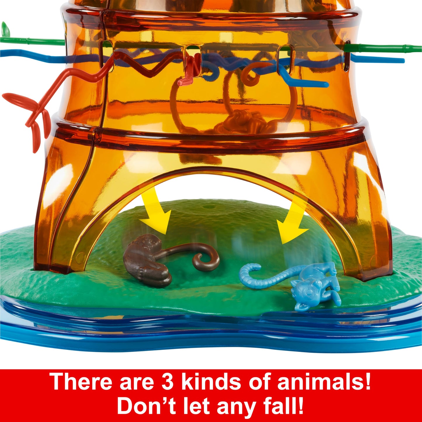 Mattel Games KerPlunk Rockin' Tree Party Game — Animal Pieces, Family Fun