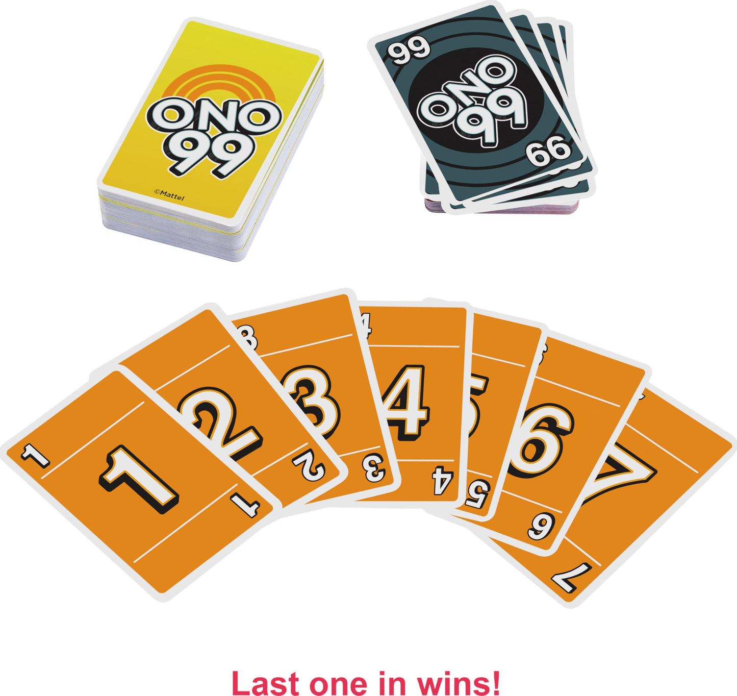 Mattel Games ONO 99 Card Game – Fast Family Card Game by UNO Makers