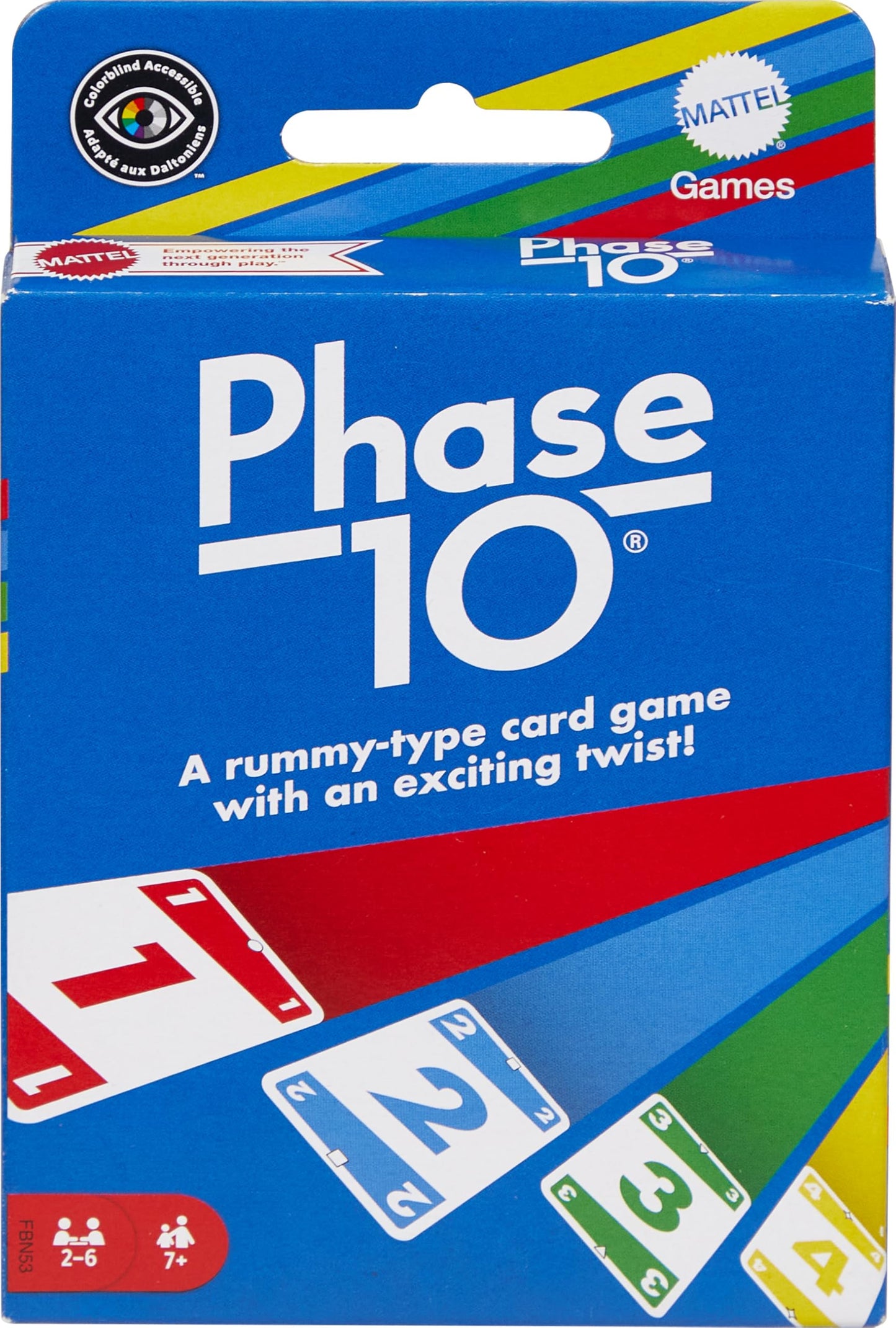 Mattel Games Phase 10 Card Game – 108 Cards, Family Night Fun for Ages 7+