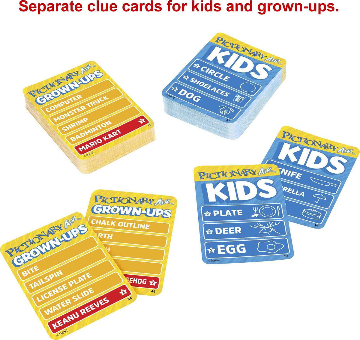 Mattel Games Pictionary Air: Kids vs. Grown-Ups – Family Night with Light Pen