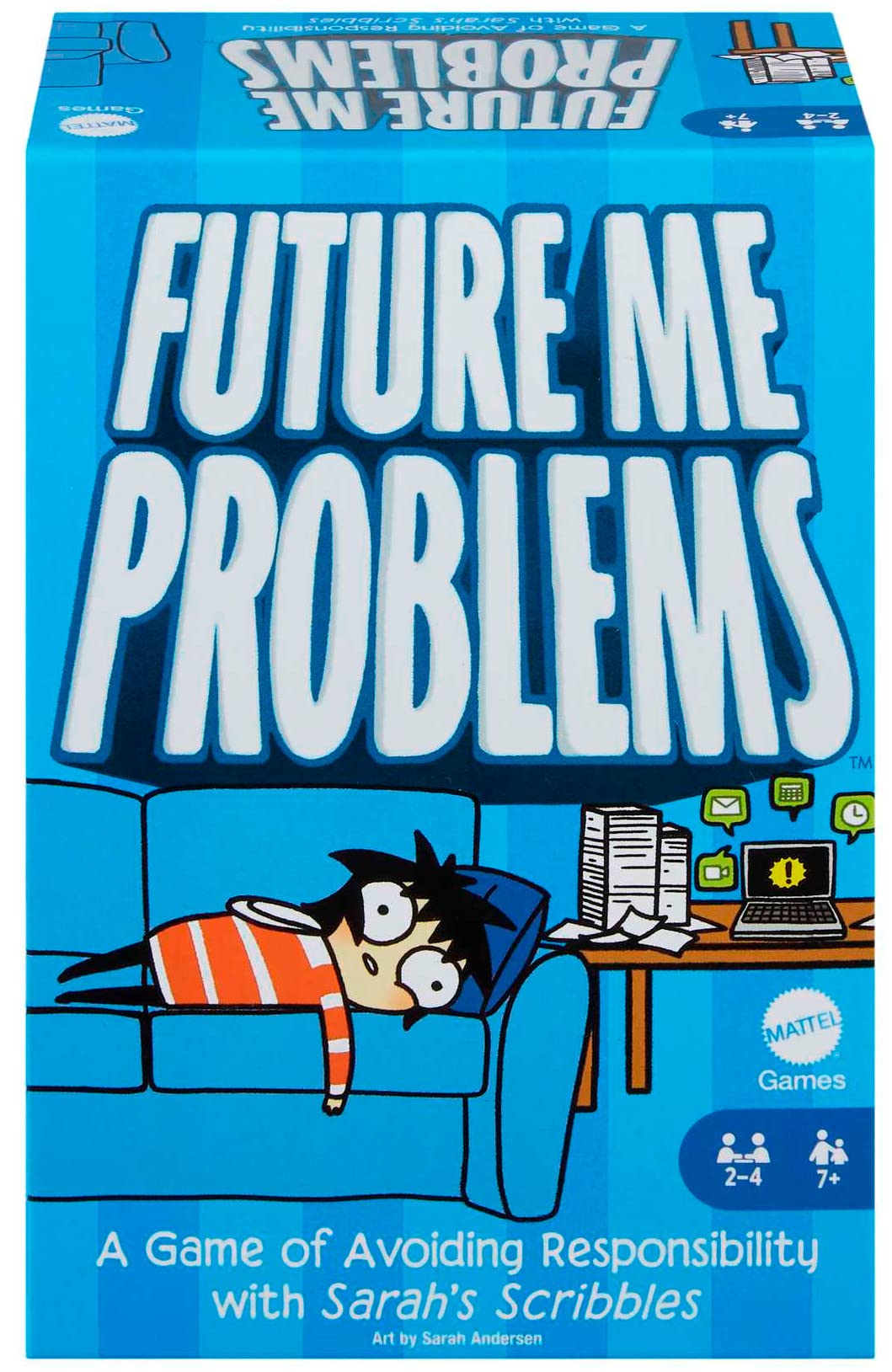 Mattel Games Sarah's Scribbles Future Me Problems Card Game - 2 Decks, 2-4 Players