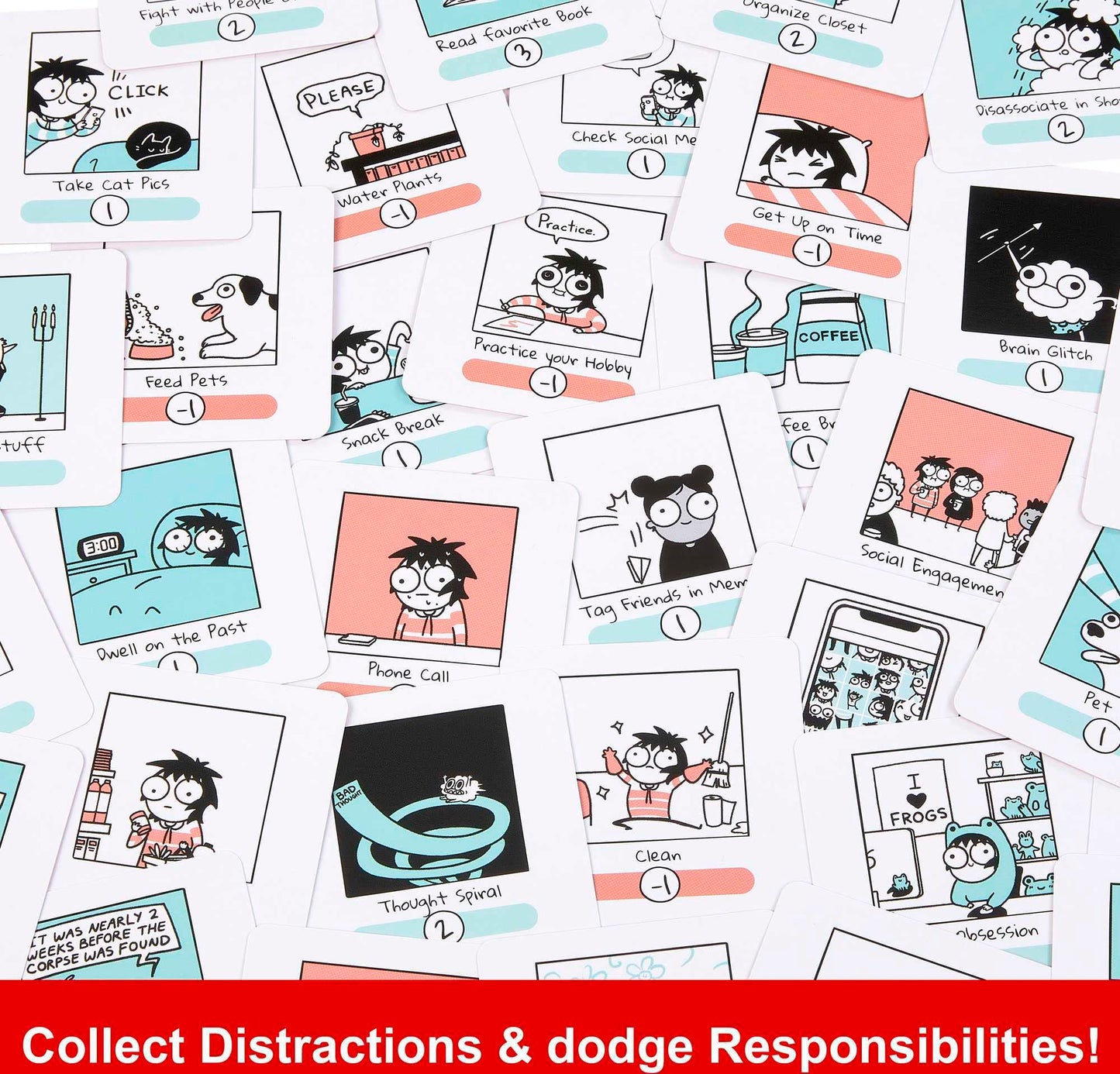 Mattel Games Sarah's Scribbles Future Me Problems Card Game - 2 Decks, 2-4 Players