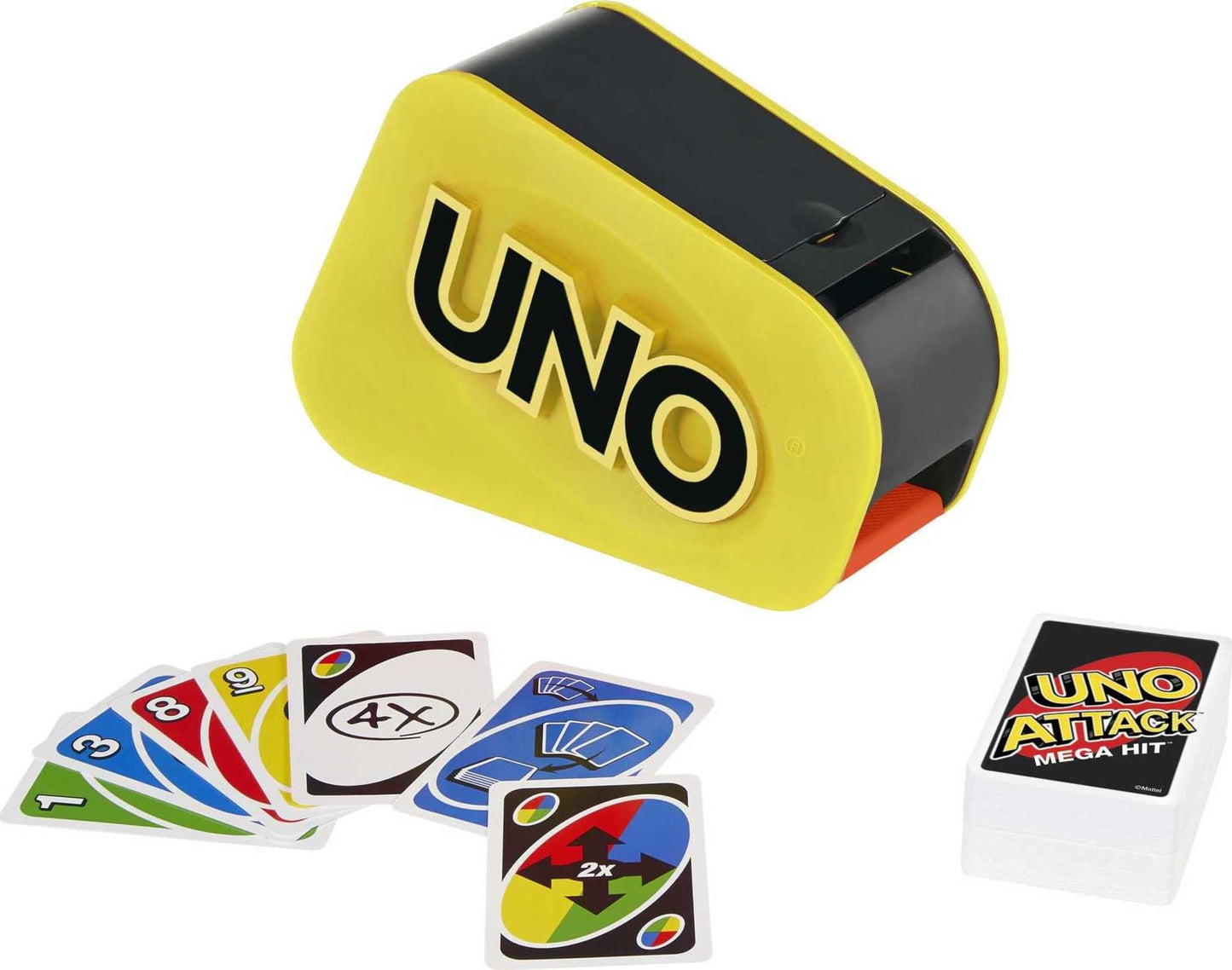 Mattel Games UNO Attack: Card Launcher with Lights & Sounds – Mega Hit (Amazon Exclusive)