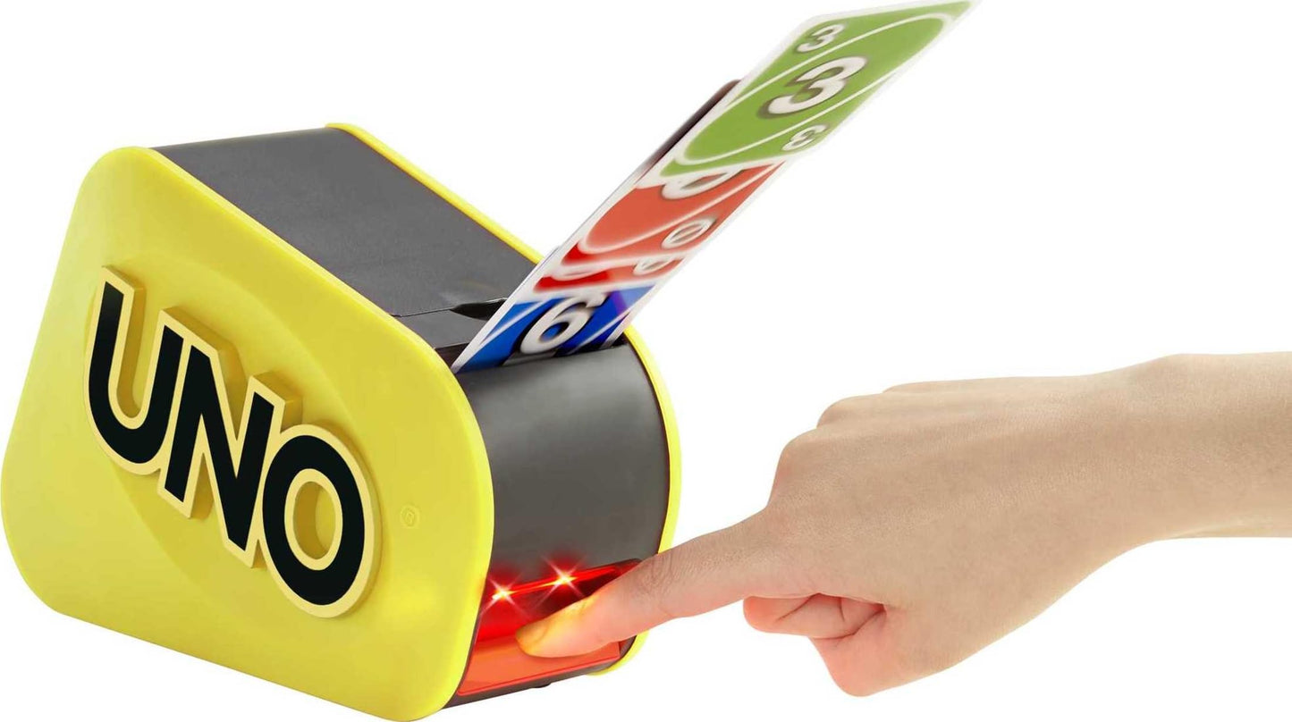 Mattel Games UNO Attack: Card Launcher with Lights & Sounds – Mega Hit (Amazon Exclusive)
