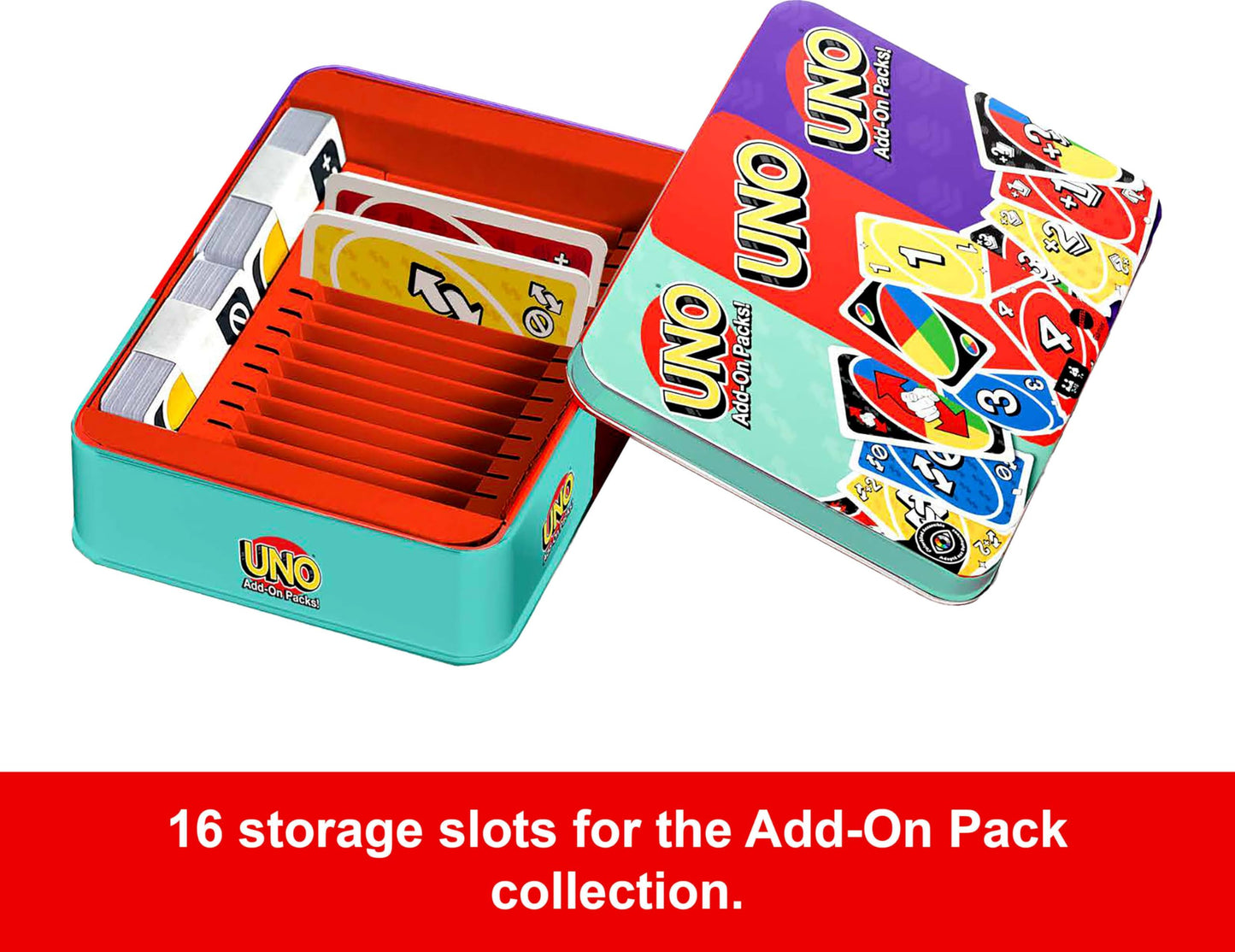 Mattel Games UNO Card Game with Collectible Tin & 2 Add-On Packs | Family Night (Amazon Exclusive)