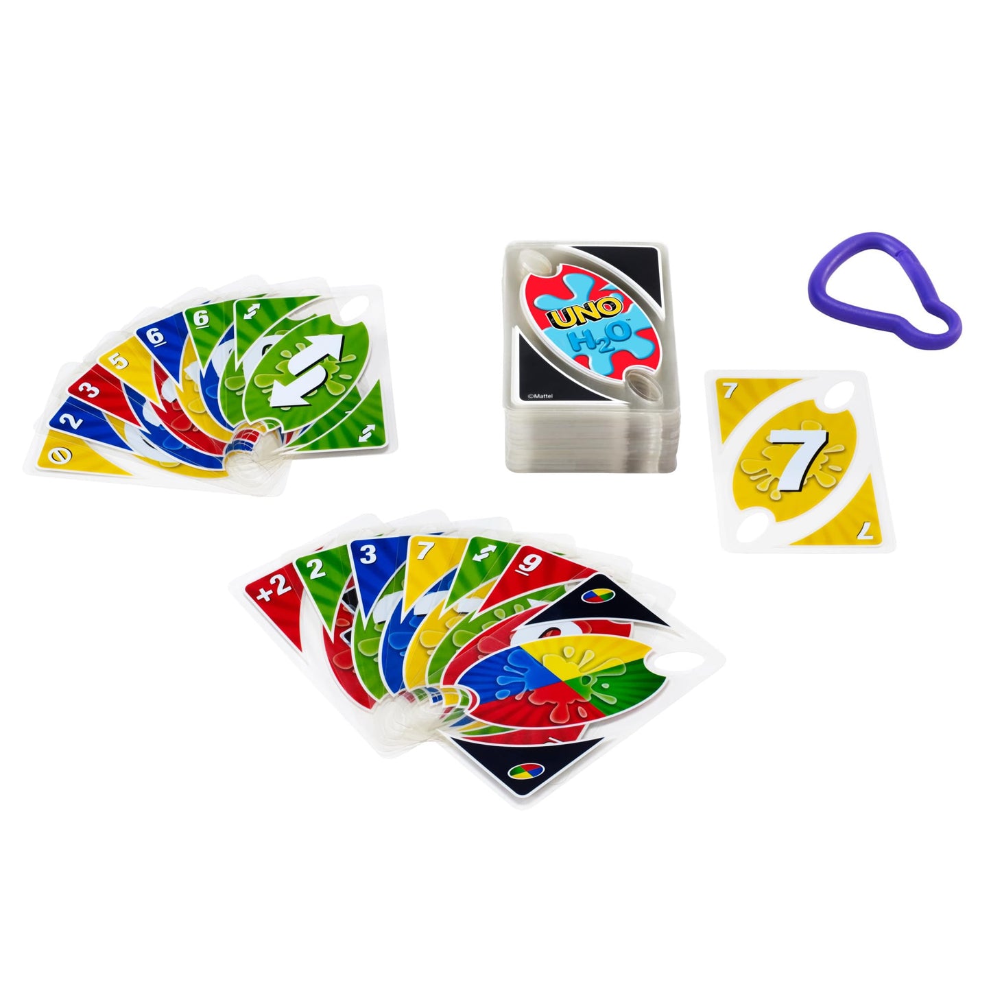 Mattel Games UNO H2O To Go - Water-Resistant Travel Card Game