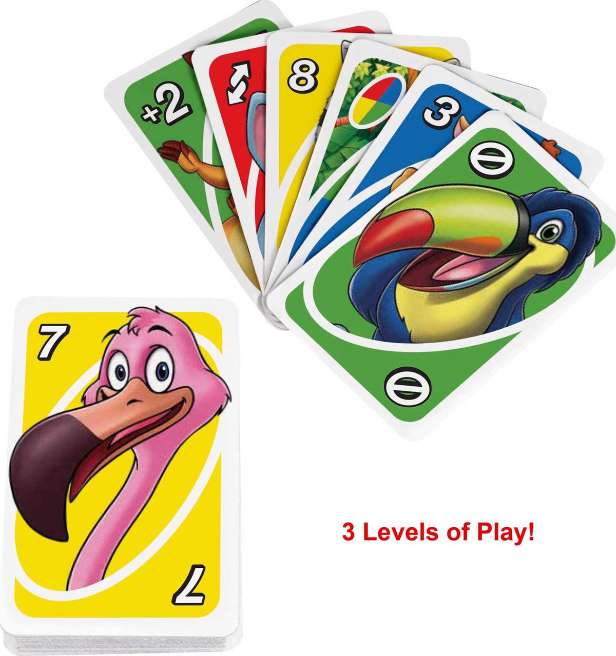 Mattel Games UNO Junior Card Game for Kids 3+ | 45 Cards, 3 Play Levels