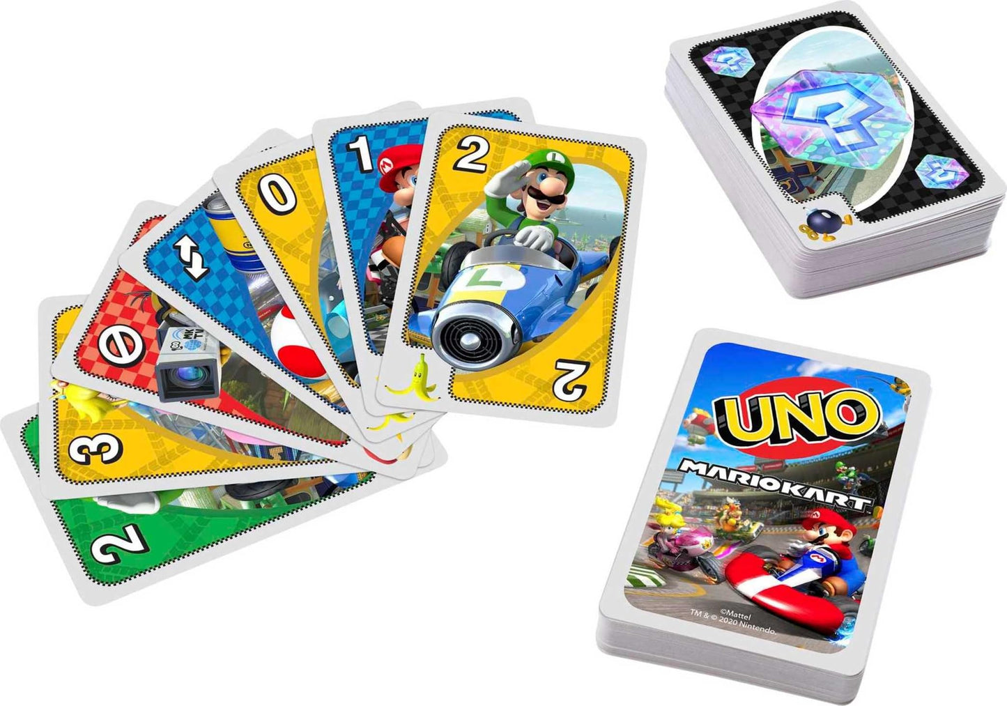 Mattel Games UNO Mario Kart Card Game for Kids, Adults, Families & Parties (2-10 Players)