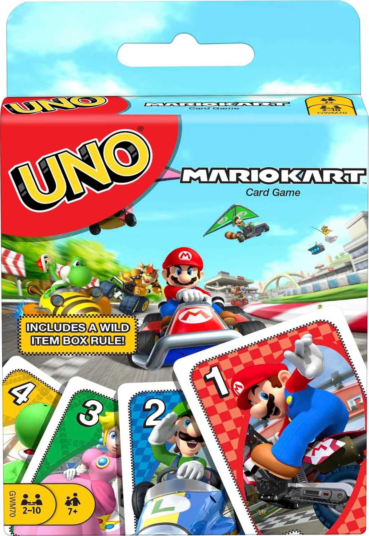 Mattel Games UNO Mario Kart Card Game for Kids, Adults, Families & Parties (2-10 Players)