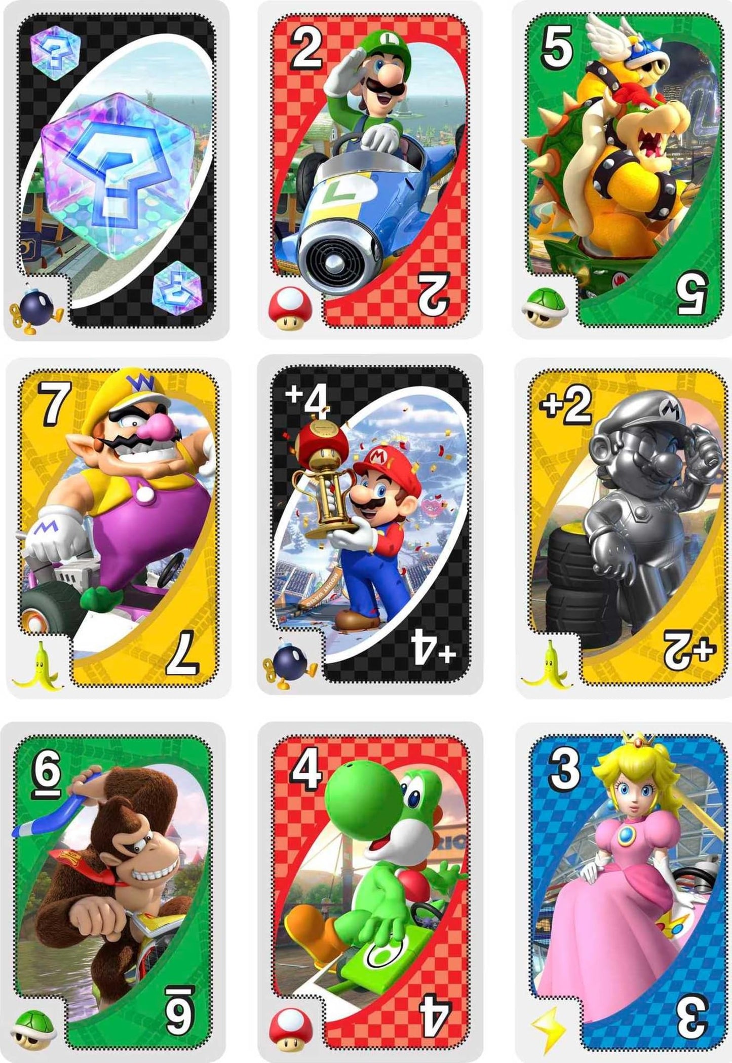 Mattel Games UNO Mario Kart Card Game for Kids, Adults, Families & Parties (2-10 Players)