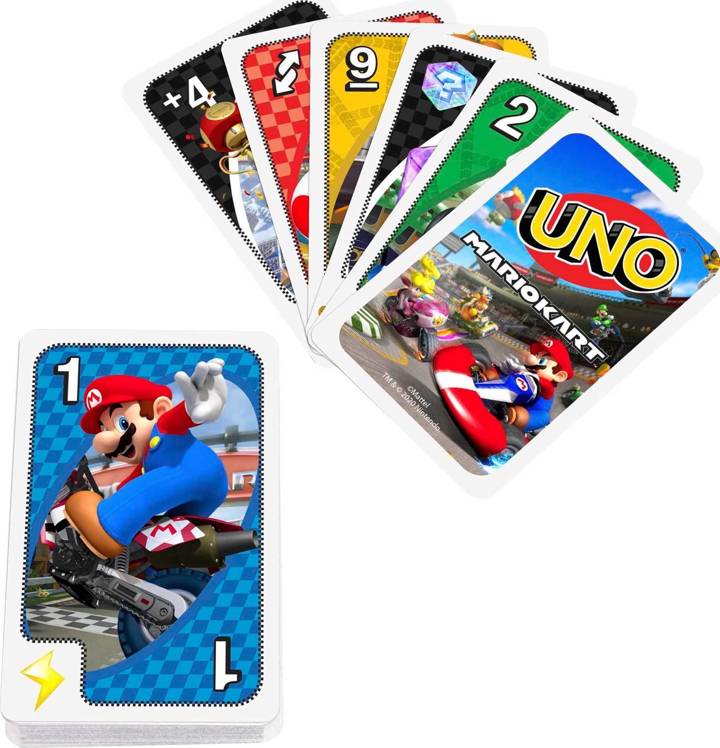 Mattel Games UNO Mario Kart Card Game for Kids, Adults, Families & Parties (2-10 Players)