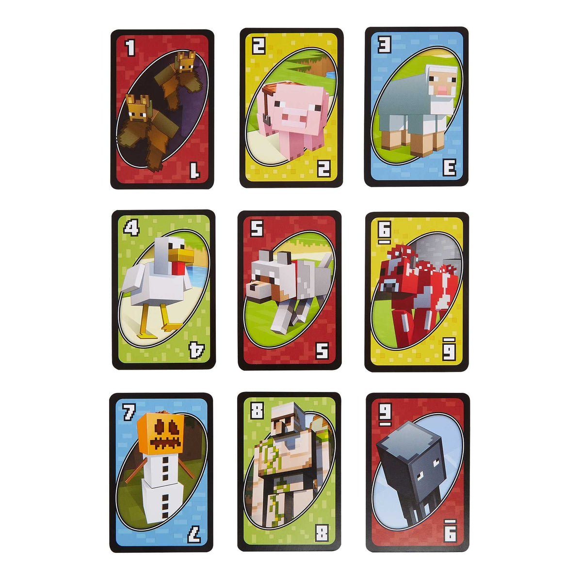 Mattel Games UNO Minecraft Card Game – Family & Party Fun for 2 to 10 Players