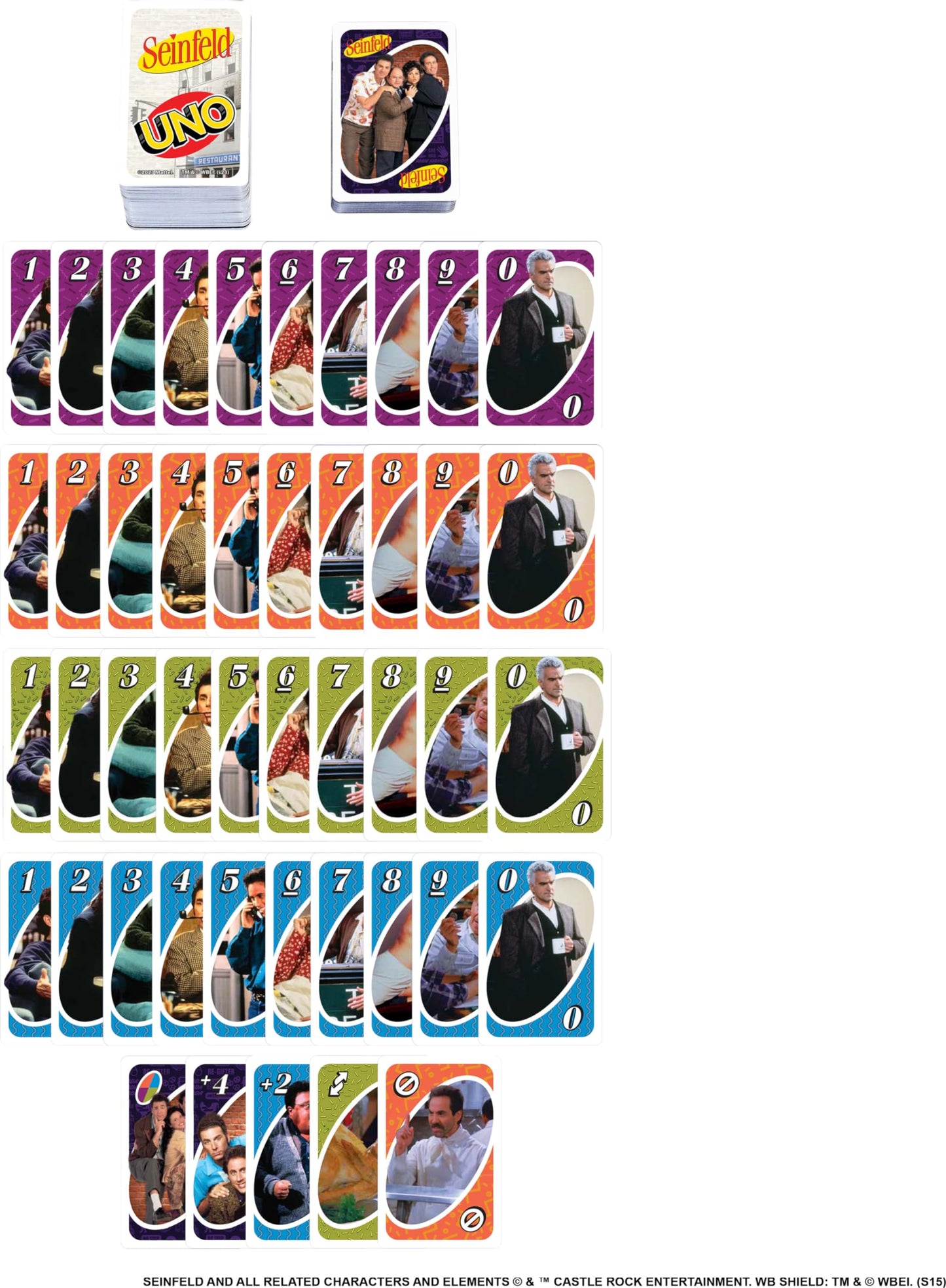 Mattel Games UNO Seinfeld Card Game – Collectible Deck & Special Rules for Family Nights