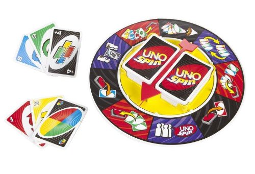 Mattel Games UNO Spin: Spin the Wheel for Quick, Exciting UNO Rounds