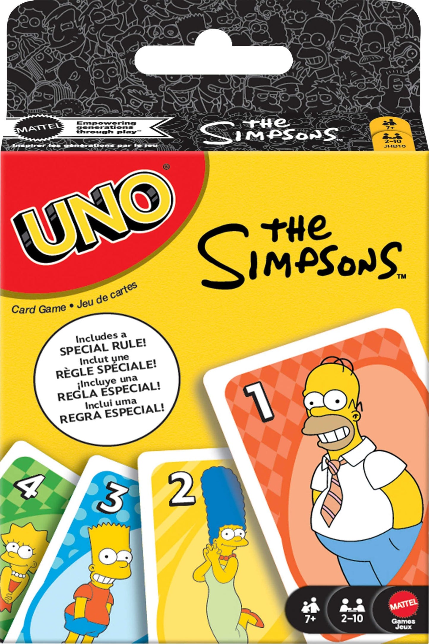 Mattel Games UNO The Simpsons Card Game – Family Nights, Parties & Travel