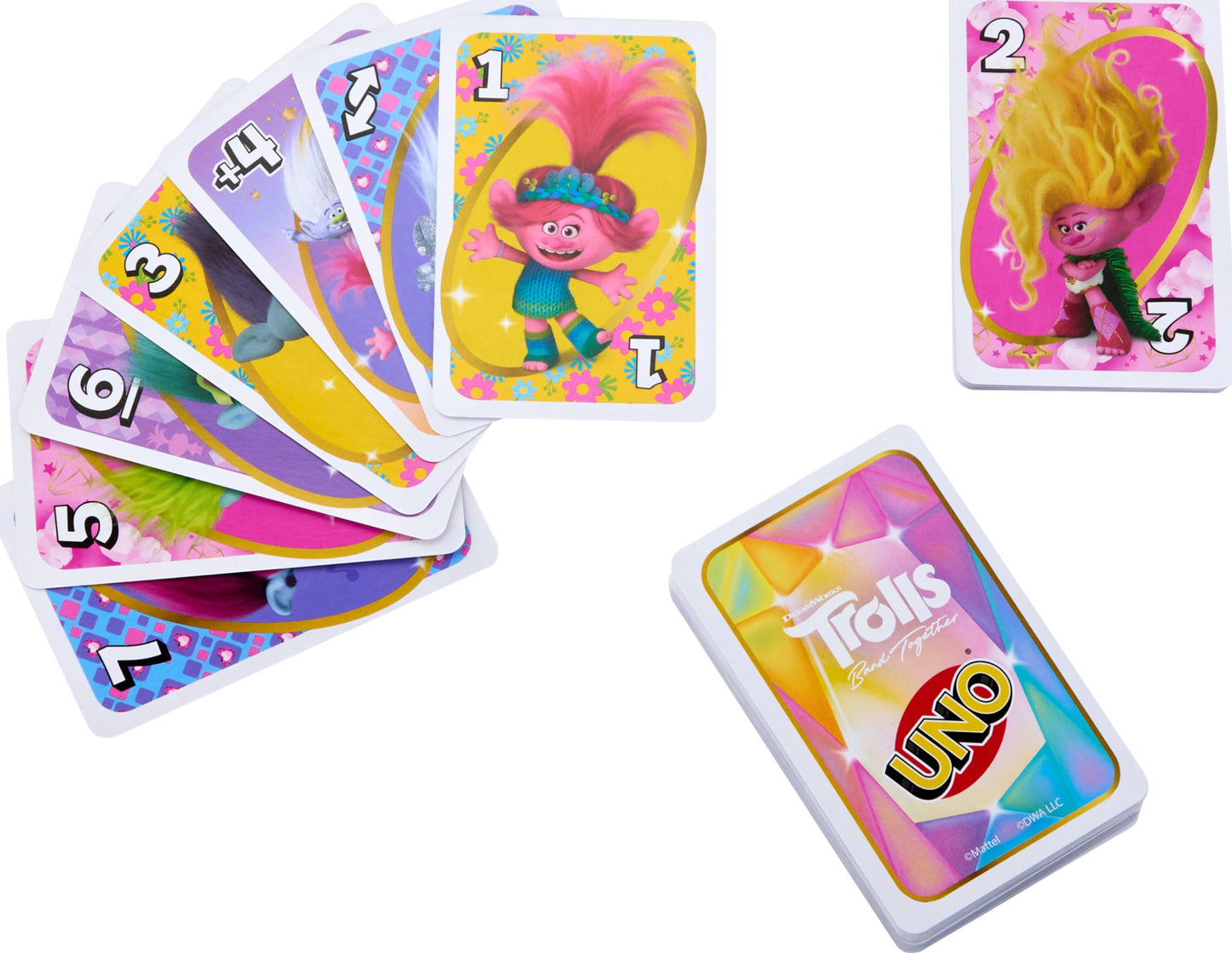 Mattel Games UNO Trolls 3: Band Together Card Game for Kids & Family (2-10 Players)