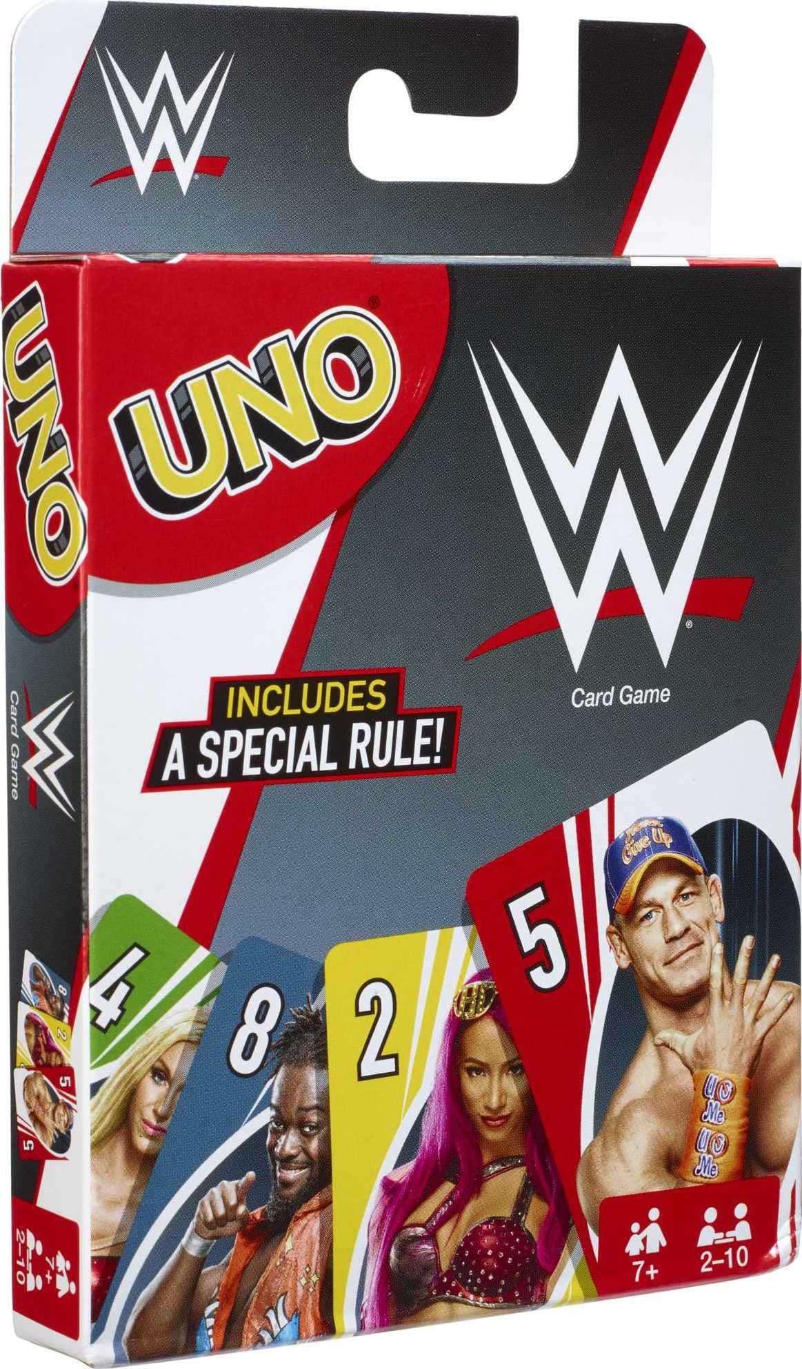 Mattel Games UNO WWE Edition Card Game — 2-10 Players, Ages 7+